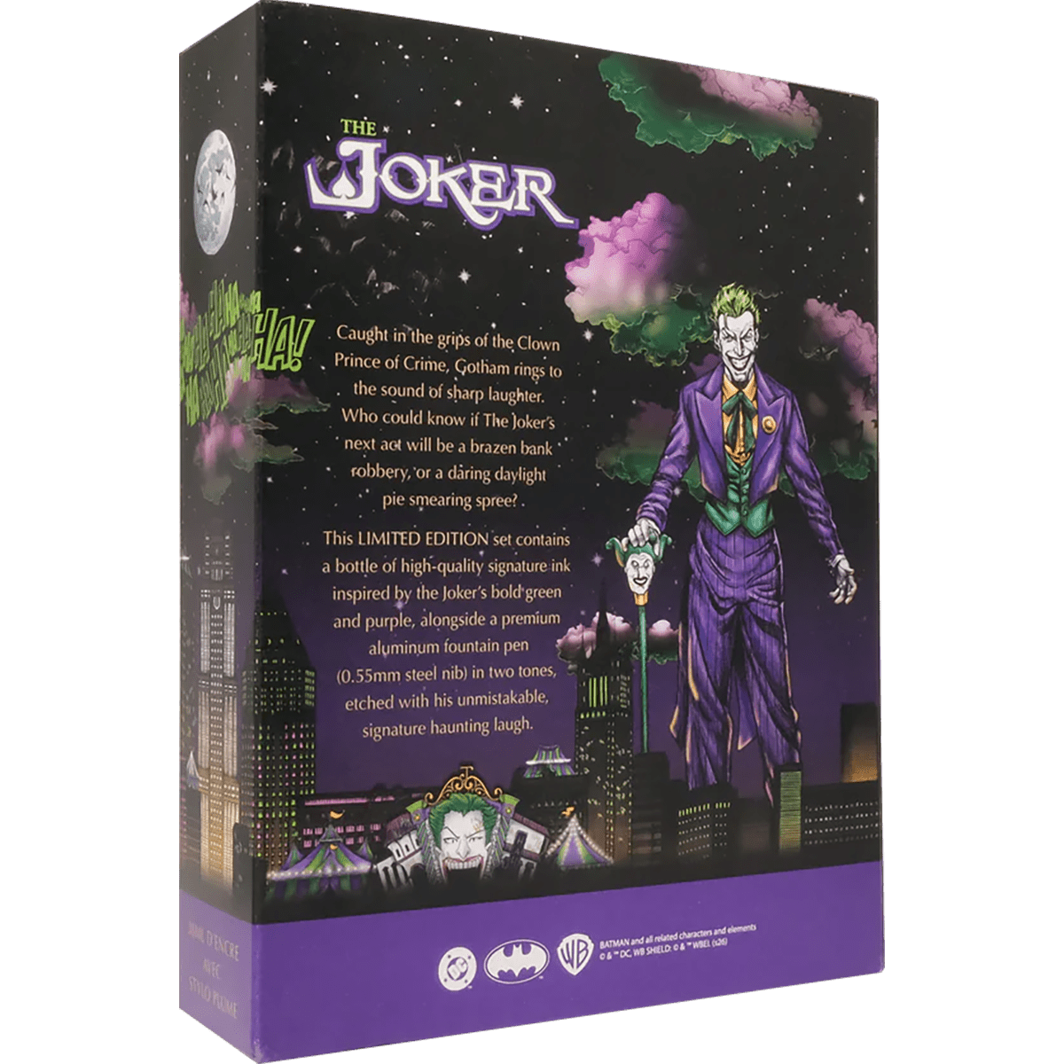 Ferris Wheel Press x The Joker Marquise Pen & 38ml Ink Set - Shadows Over Gotham - Pen Boutique Ltd