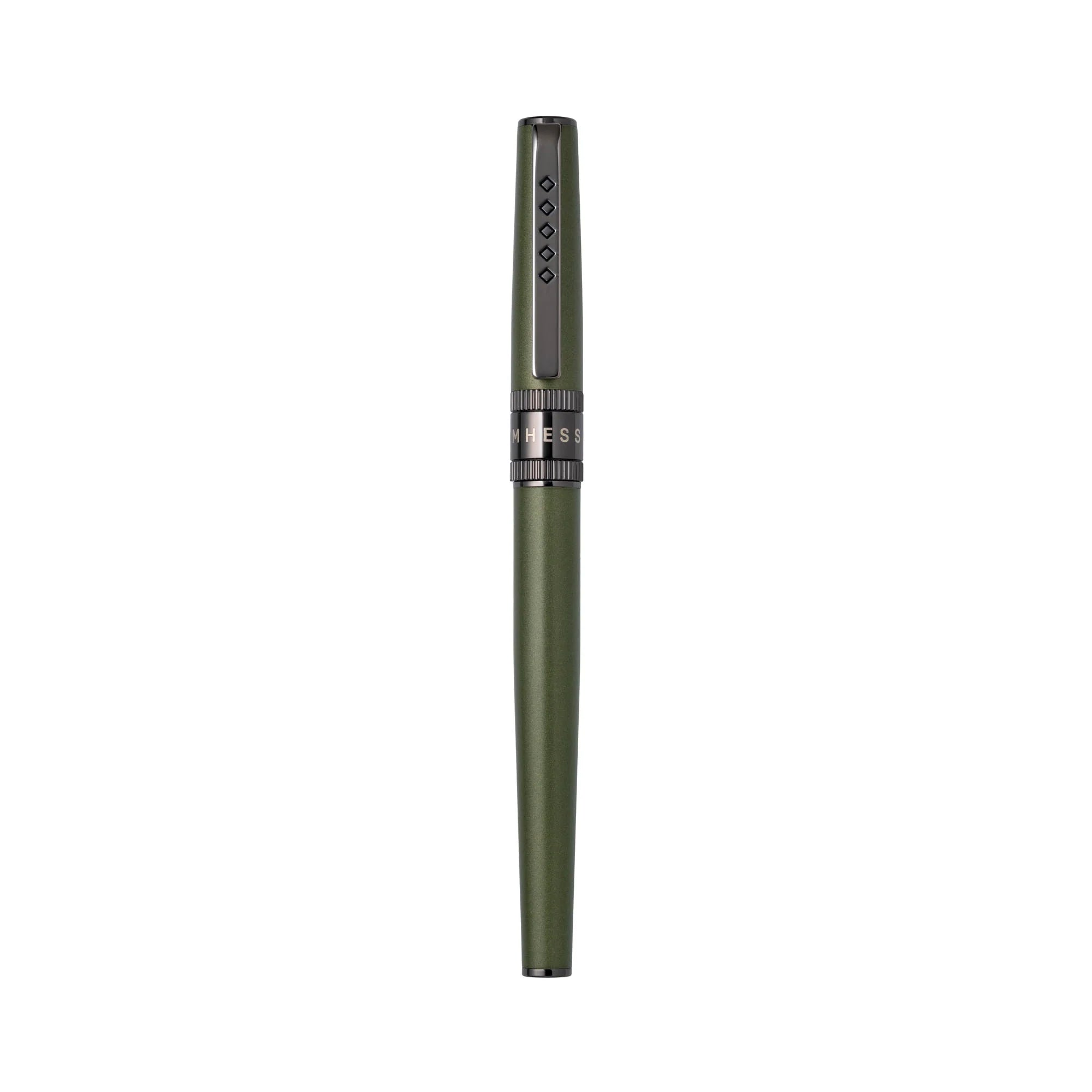 Tom Hessin Rebel "Garrison Green" Ballpoint Pen – Gunmetal Trim - Pen Boutique Ltd