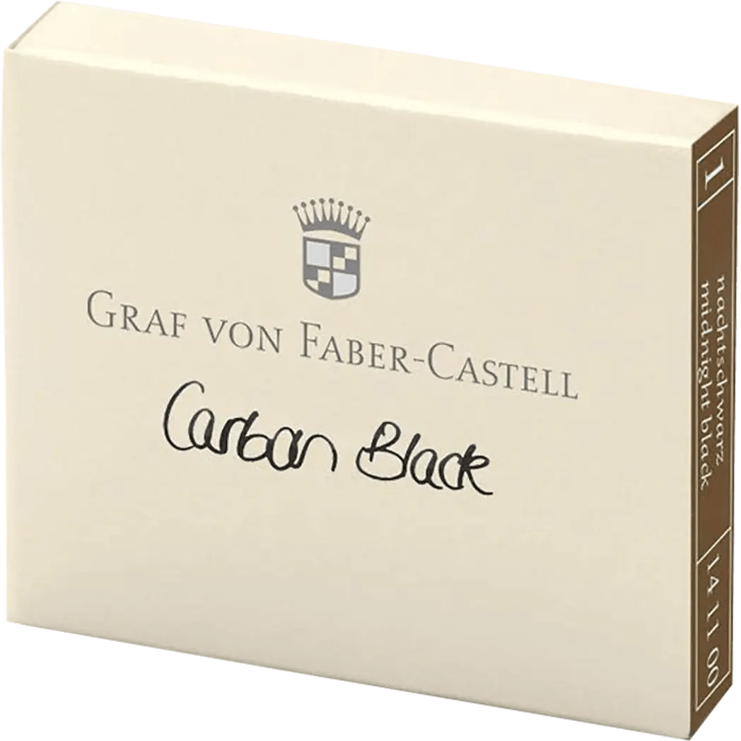 Graf Von Faber-Castell Design 6 Carbon Black Ink Cartridges - Pen Boutique Ltd