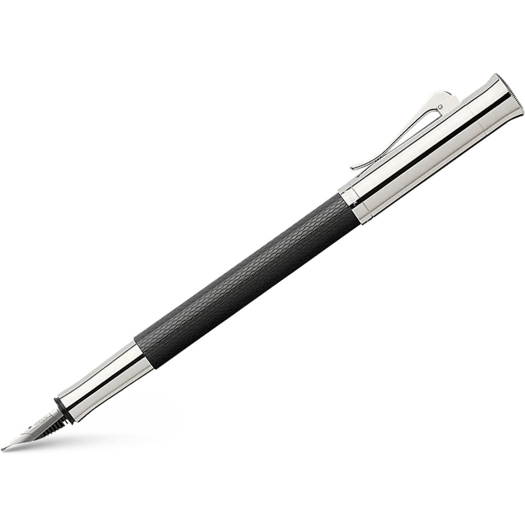 Graf Von Faber-Castell Guilloche Black Fountain Pen - Pen Boutique Ltd