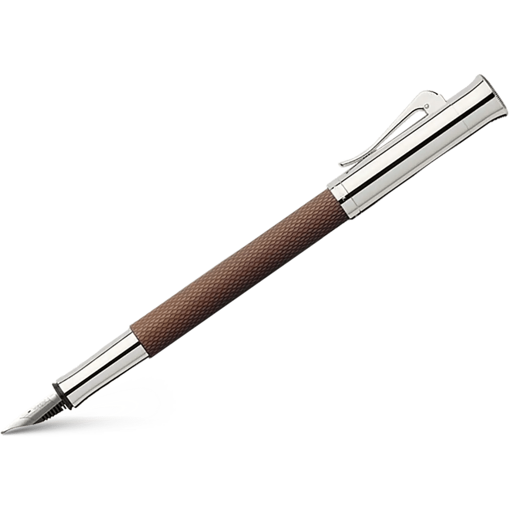 Graf Von Faber-Castell Guilloche Cognac Fountain Pen - Pen Boutique Ltd