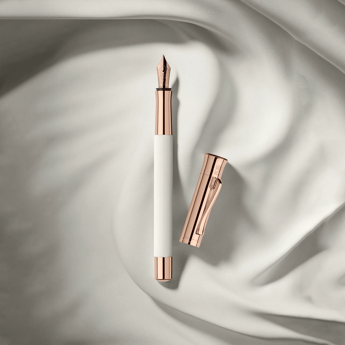 Graf Von Faber - Castell Guilloche Fountain Pen - Champagne Blush - Pen Boutique Ltd