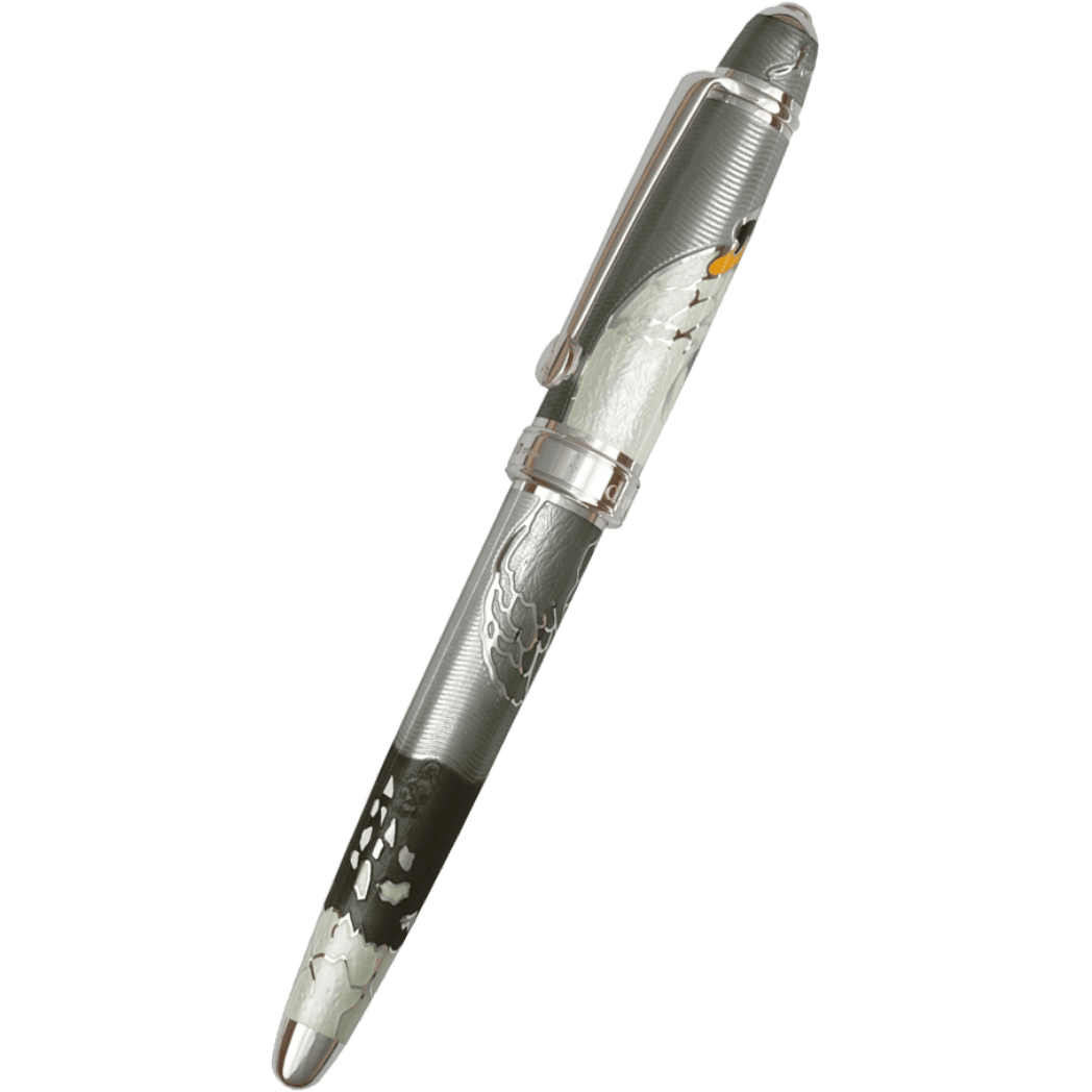 David Oscarson Hans Christian Andersen Rollerball Pen - Grey Black White - Pen Boutique Ltd