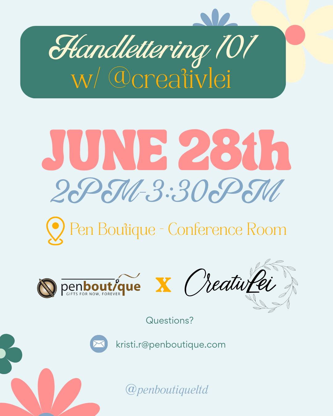 Handlettering 101 - Pen Boutique Ltd