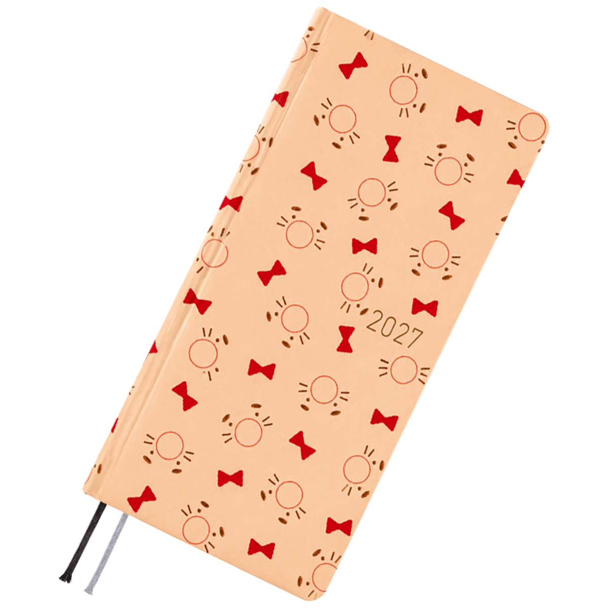 Hobonichi 2027 Light Hard Cover English Book - MOTHER: Mr. Saturn Pattern - Tall & Slim (Weeks - January Start) - Pen Boutique Ltd