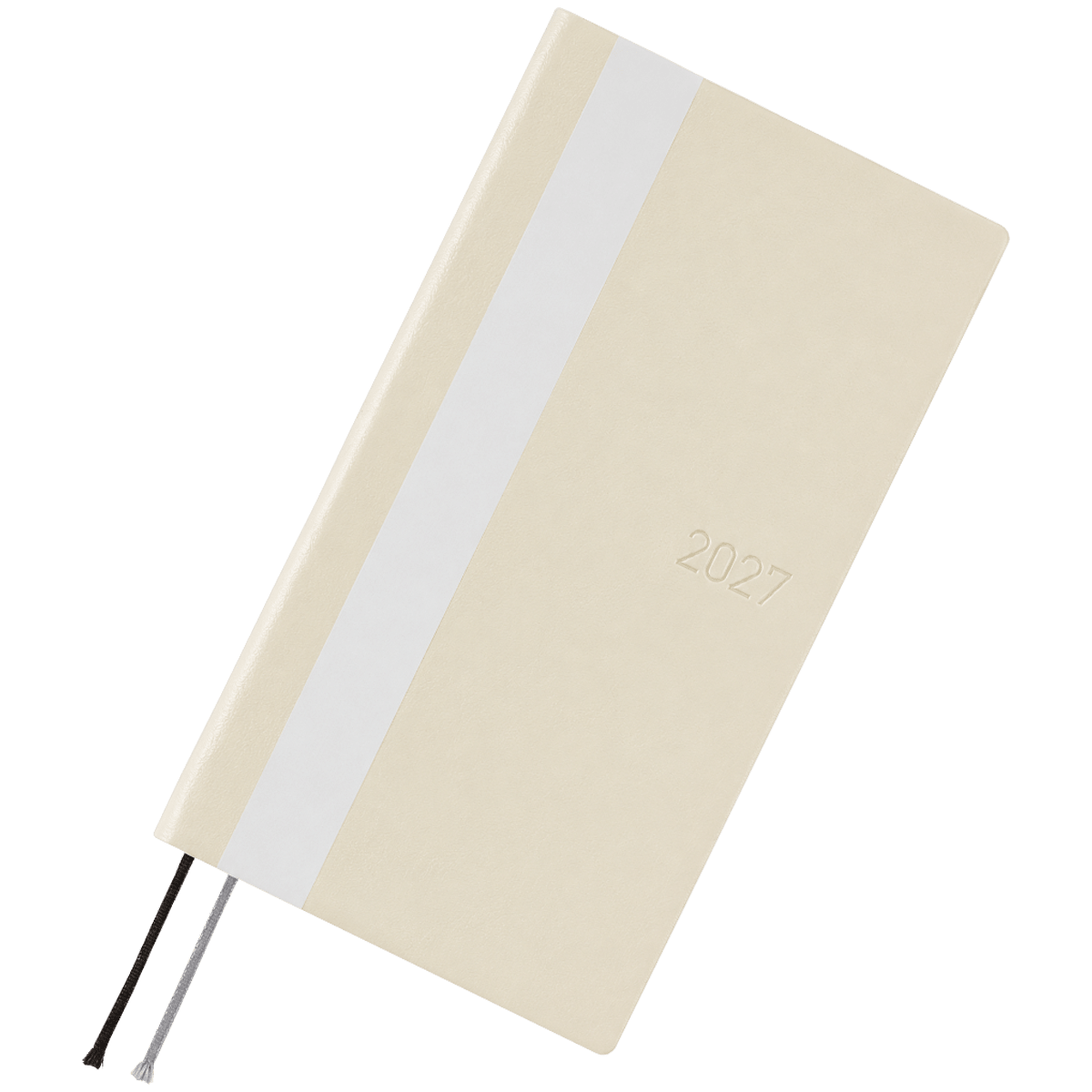 Hobonichi 2027 Soft Cover English Book - White Line: Ivory - Tall & Slim (Weeks - Janaury Start) - Pen Boutique Ltd