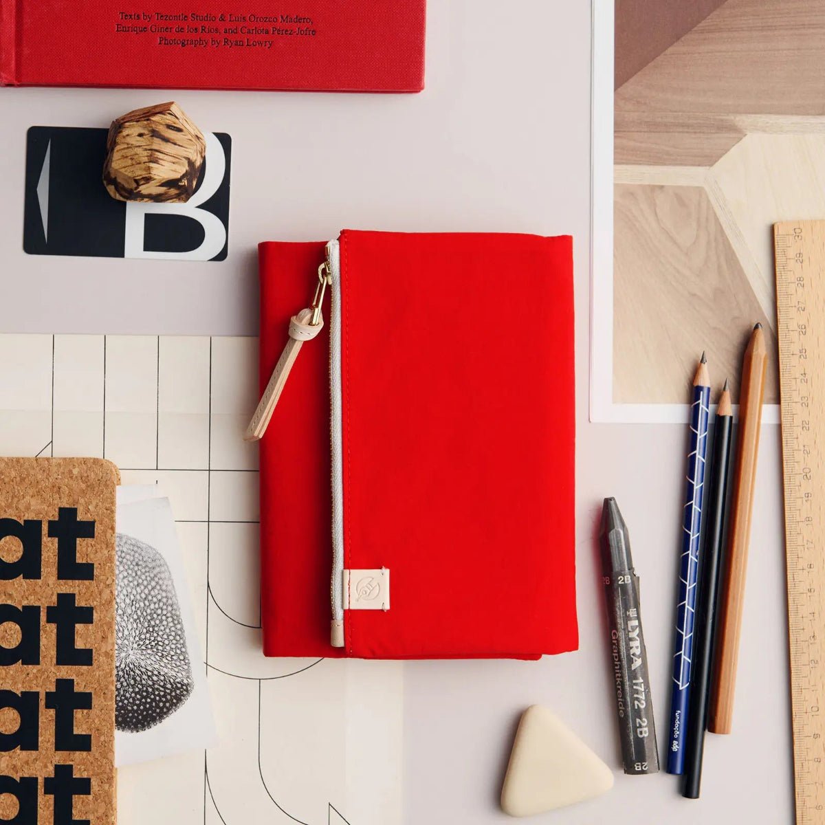 Hobonichi 2027 English Cover - Tragen: Red - A6 - Pen Boutique Ltd