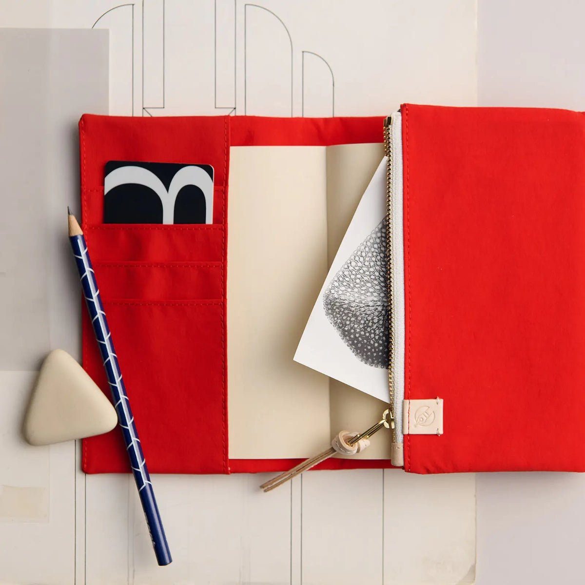 Hobonichi 2027 English Cover - Tragen: Red - A6 - Pen Boutique Ltd