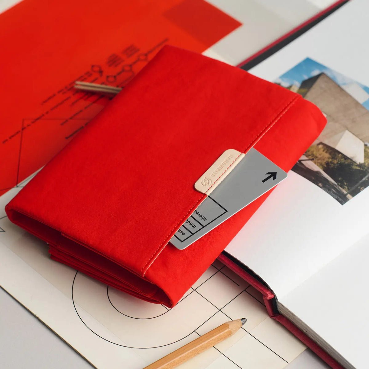 Hobonichi 2027 English Cover - Tragen: Red - A6 - Pen Boutique Ltd