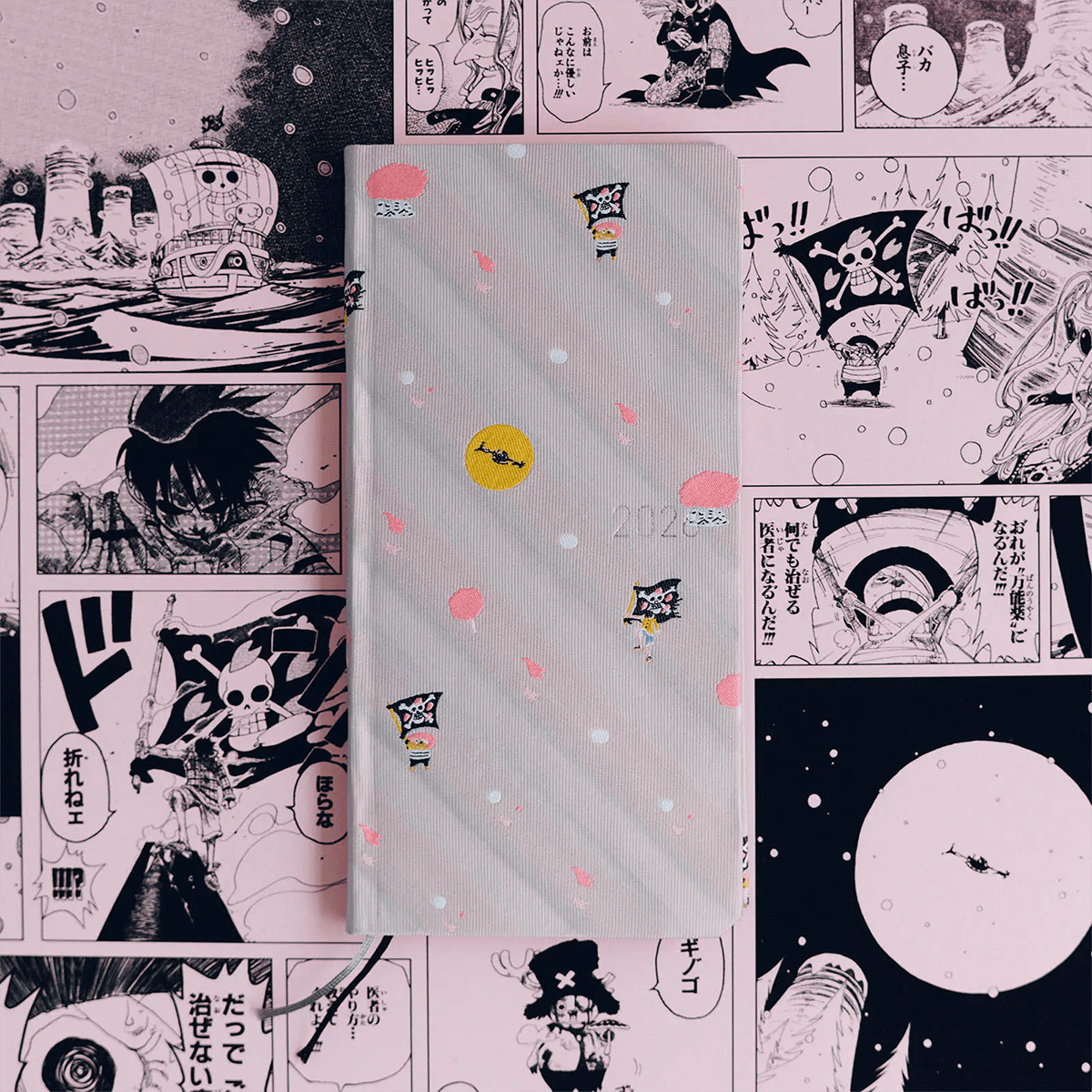 Hobonichi Light Hard Cover Japanese Book - ONE PIECE Magazine: Hiriluk’s Cherry Blossoms - Tall & Slim (Weeks - April Start) - Pen Boutique Ltd