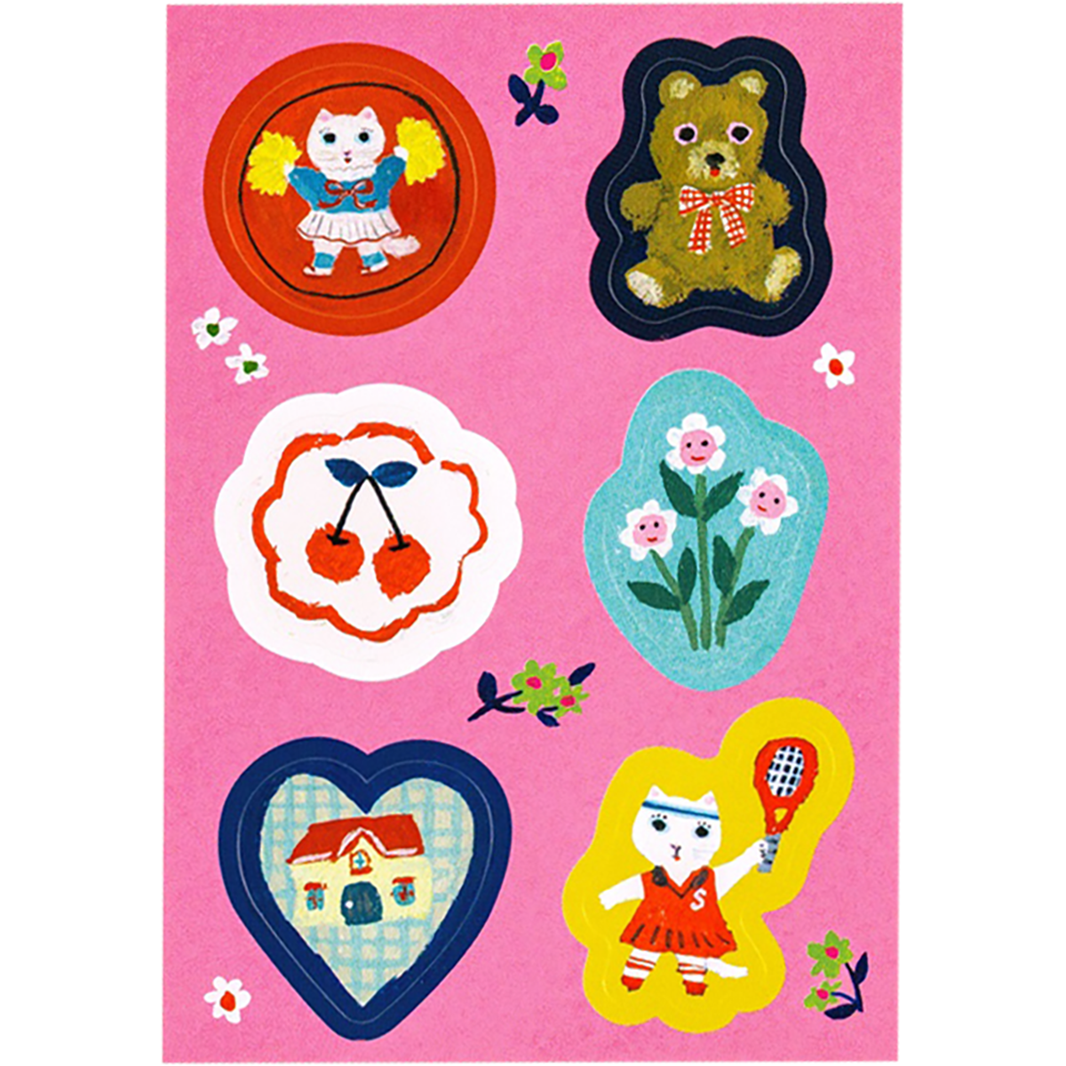Hobonichi Mini Letter Set - Yumi Kitagishi: White Cat - Pen Boutique Ltd