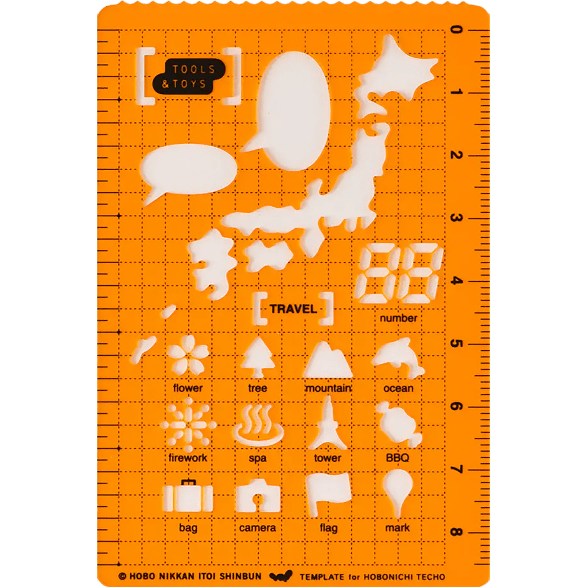 Hobonichi Stencil - Travel - Pen Boutique Ltd