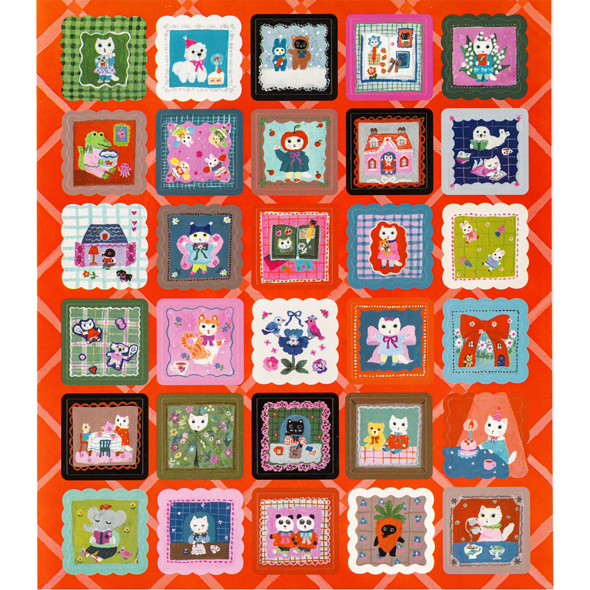Hobonichi Stickers - Yumi Kitagishi: Daily Life of White Cat - Pen Boutique Ltd