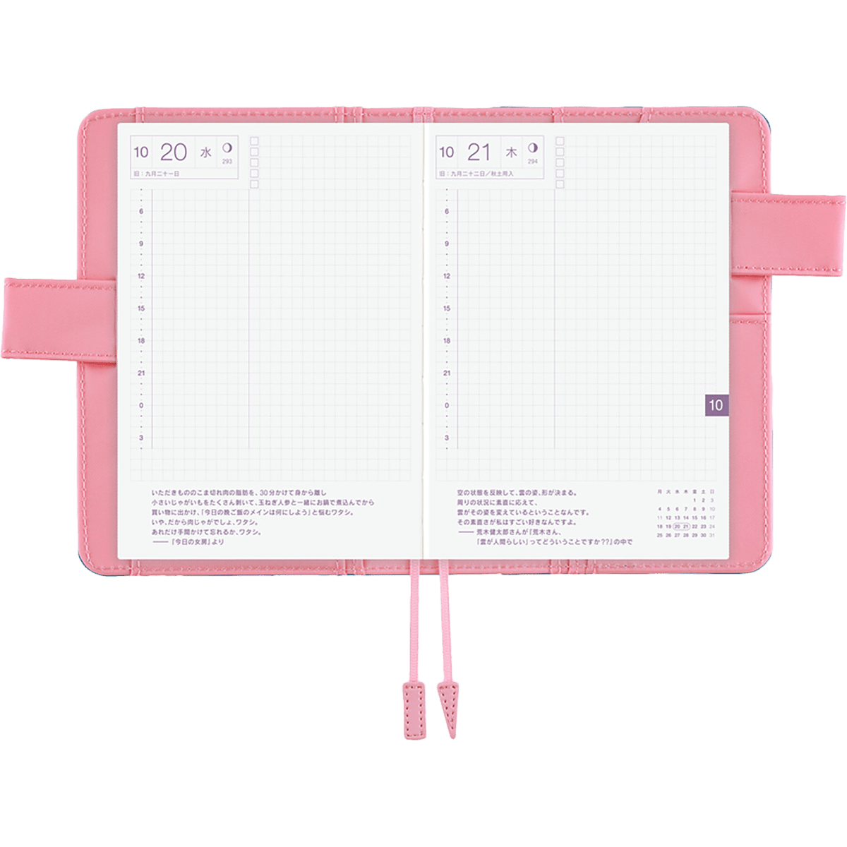 Hobonichi Japanese 2027 Cover - Colors: Blue Parasol - A6 - Pen Boutique Ltd