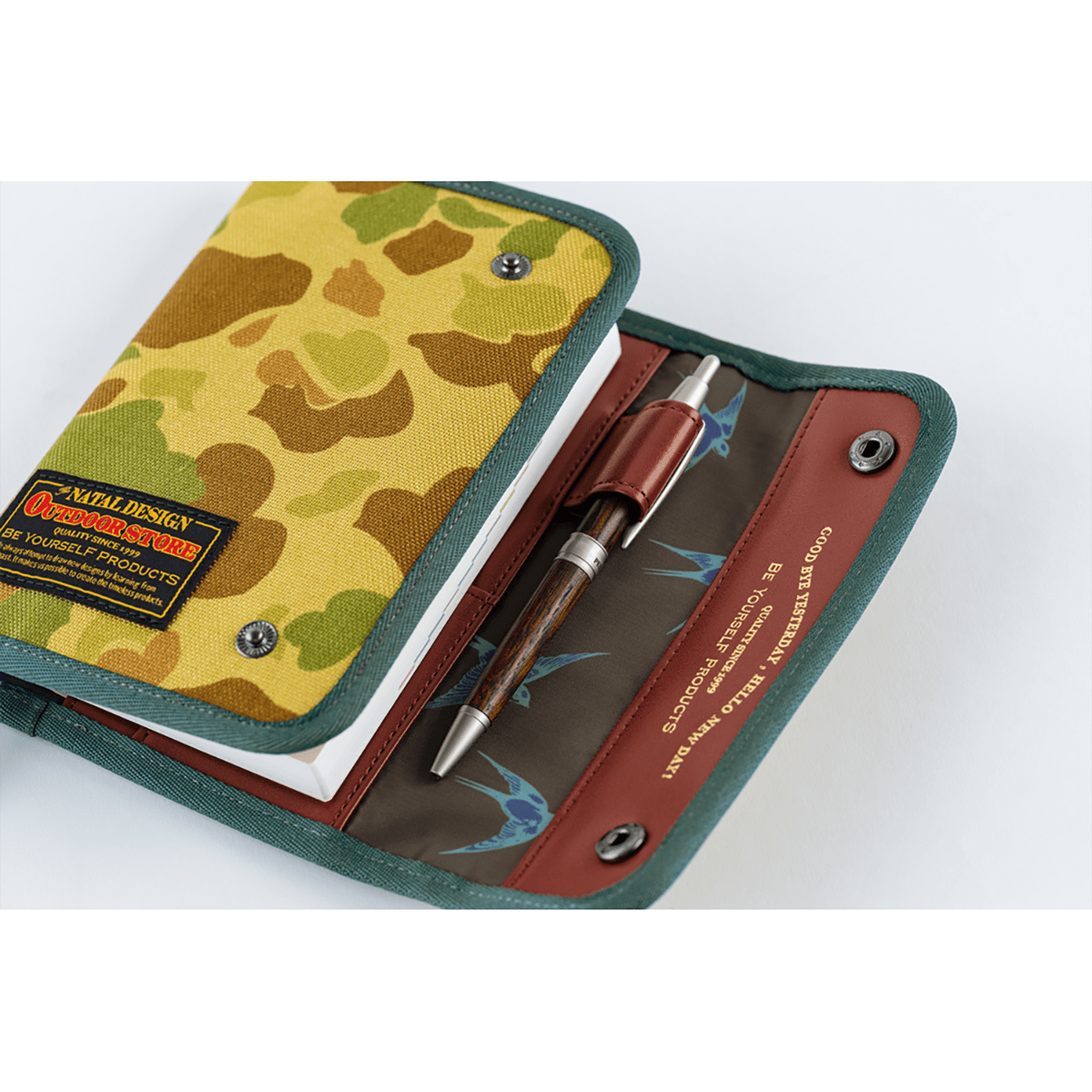 Hobonichi Japanese 2027 Cover - Natal Design: Hello New Day! (Camo) - A6 - Pen Boutique Ltd