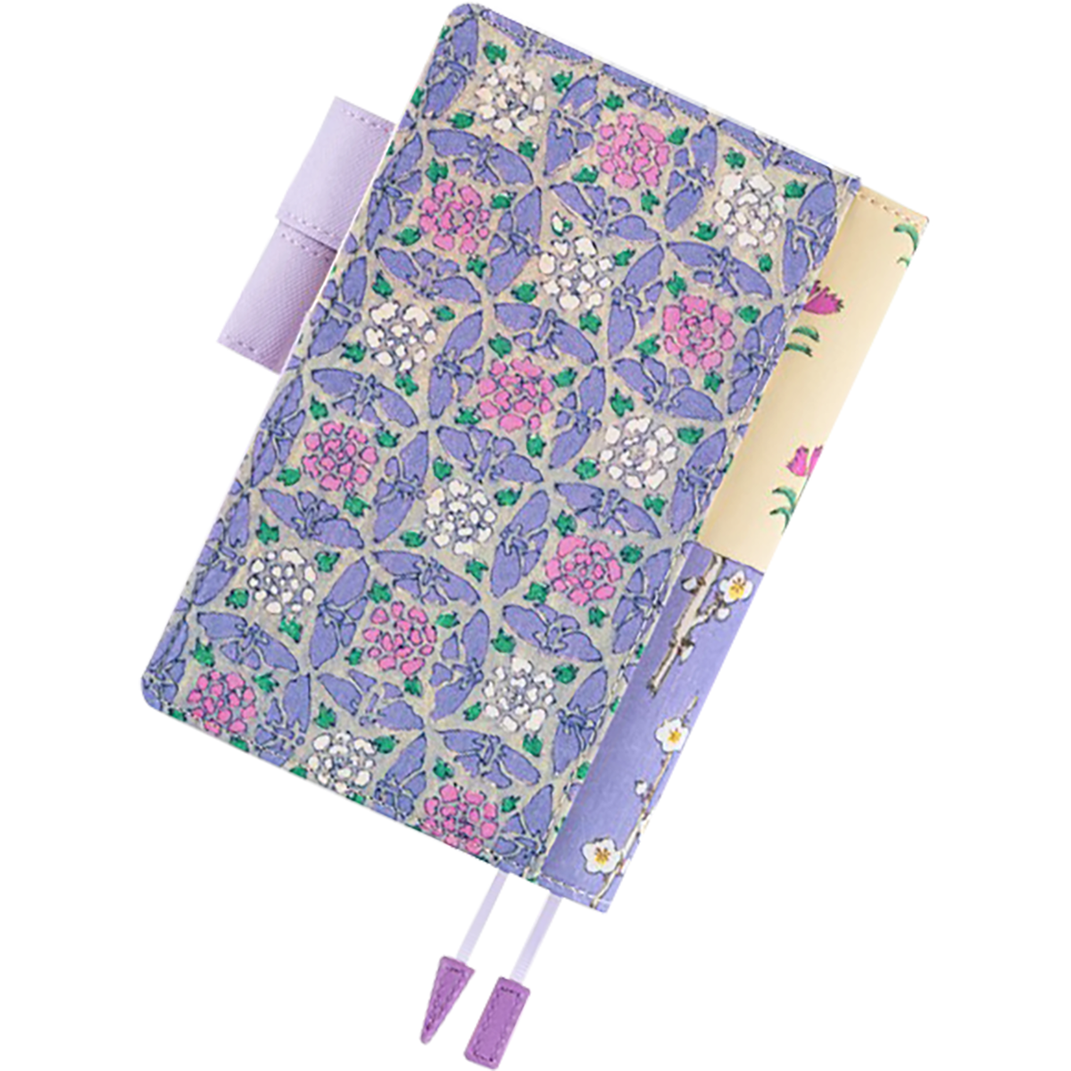 Hobonichi Japanese Book & Cover - Unsodo: Bijutsukai - Plum and Dianthus - A6 (April Start) - Pen Boutique Ltd