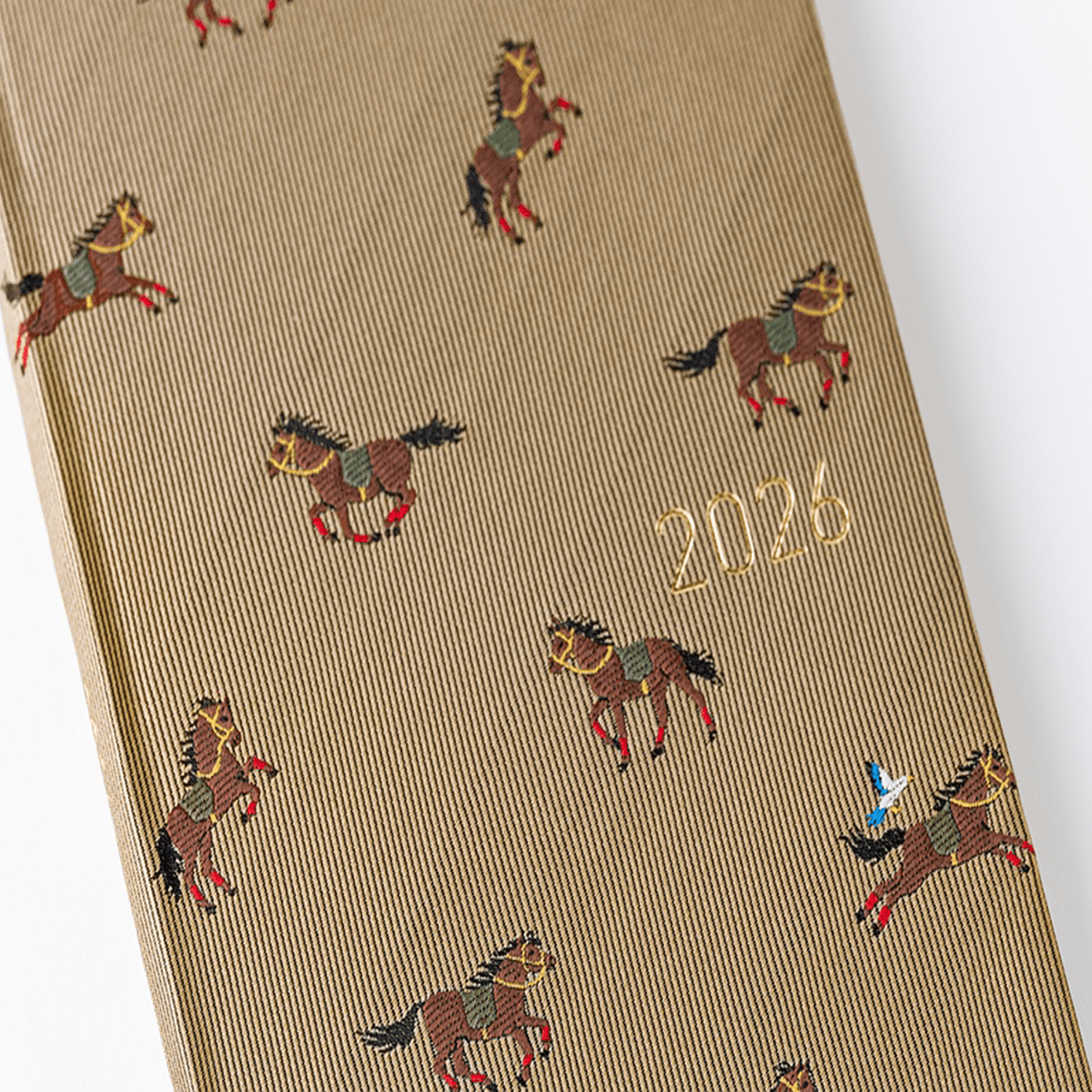 Hobonichi Light Hard Cover Japanese Book - Bow & Tie: Galloping Horses - Tall & Slim (Weeks - April Start) - Pen Boutique Ltd