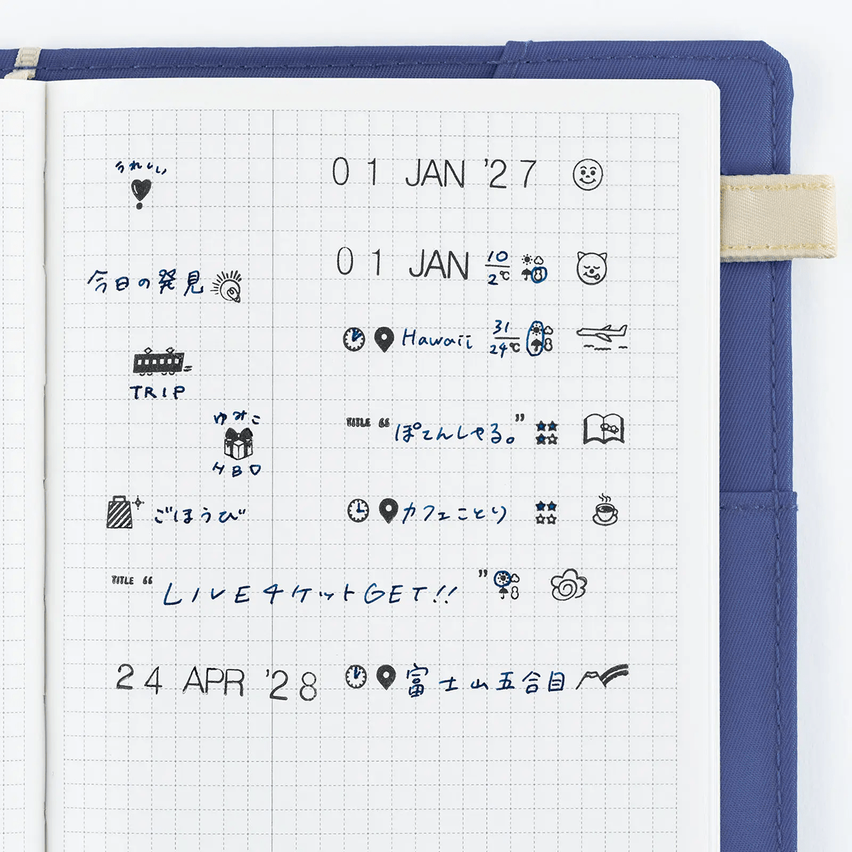 Hobonichi Rotating Stamp - Collect & Collage: Daily Memories - Pen Boutique Ltd