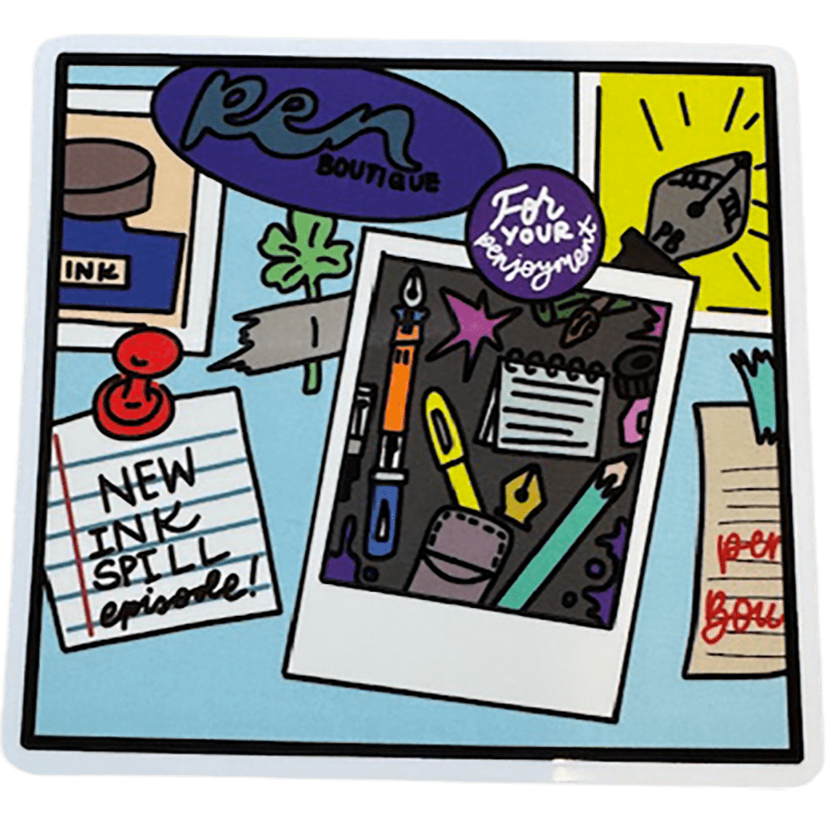 Pen Boutique Stickers - 8 Pack - Pen Boutique Ltd
