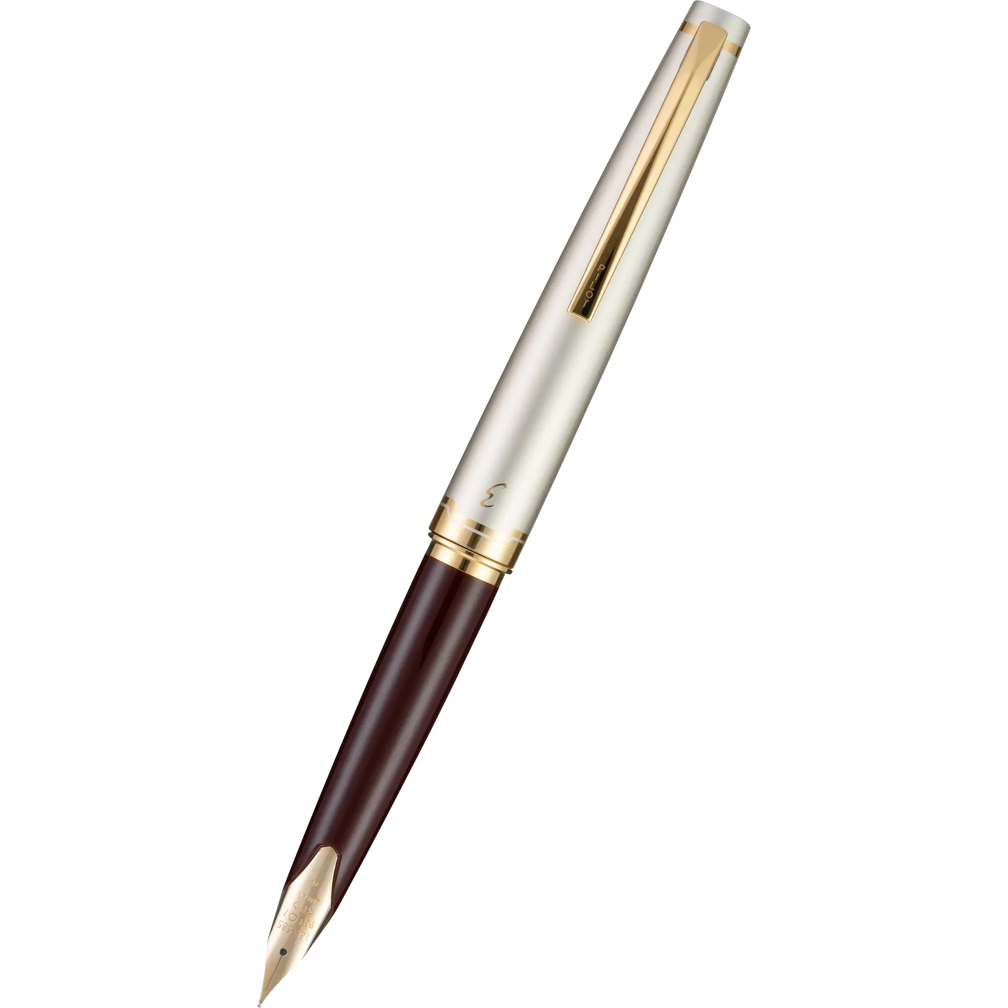 Pilot E95s Fountain Pen - Burgundy/Ivory - Pen Boutique Ltd