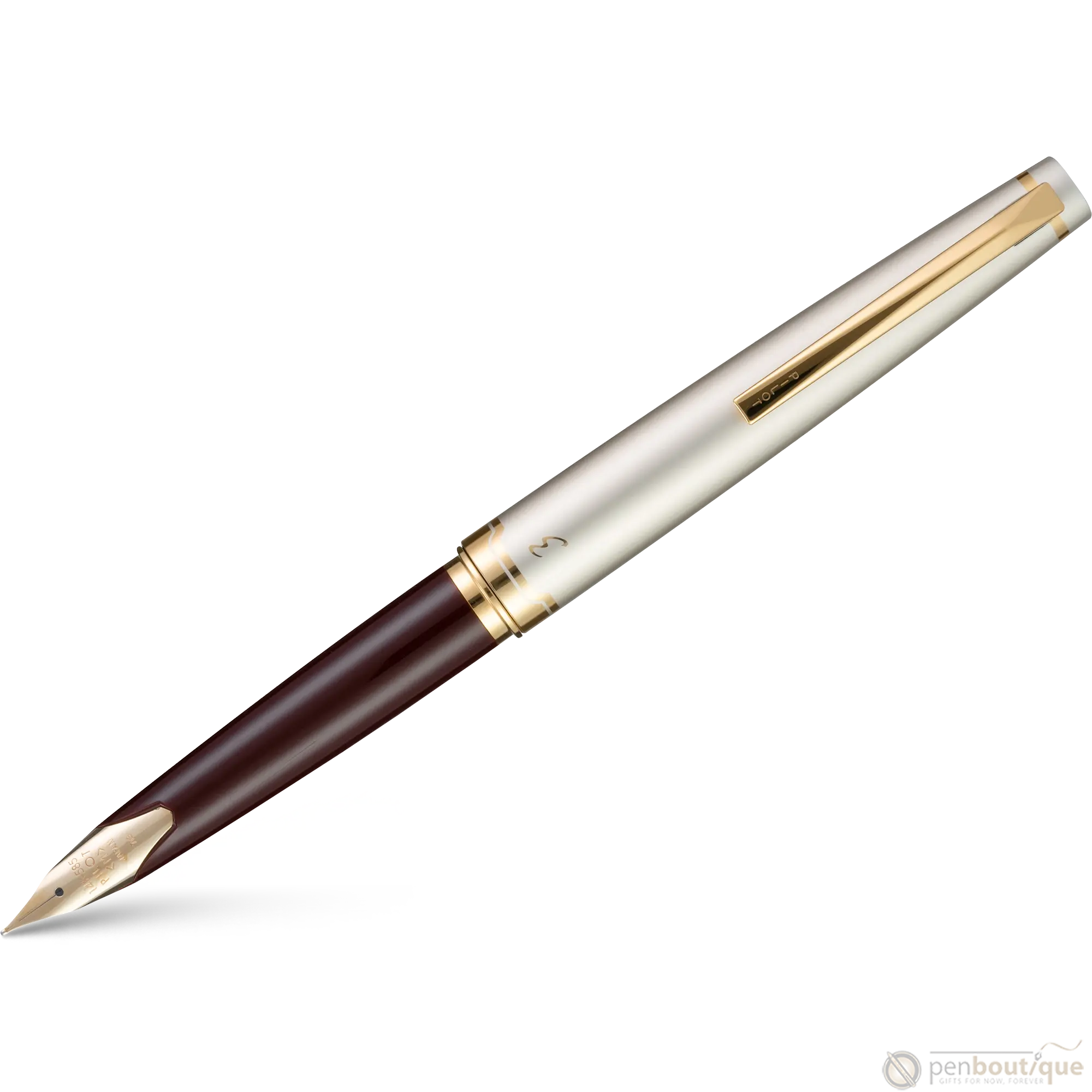 Pilot E95s Fountain Pen - Burgundy/Ivory - Pen Boutique Ltd