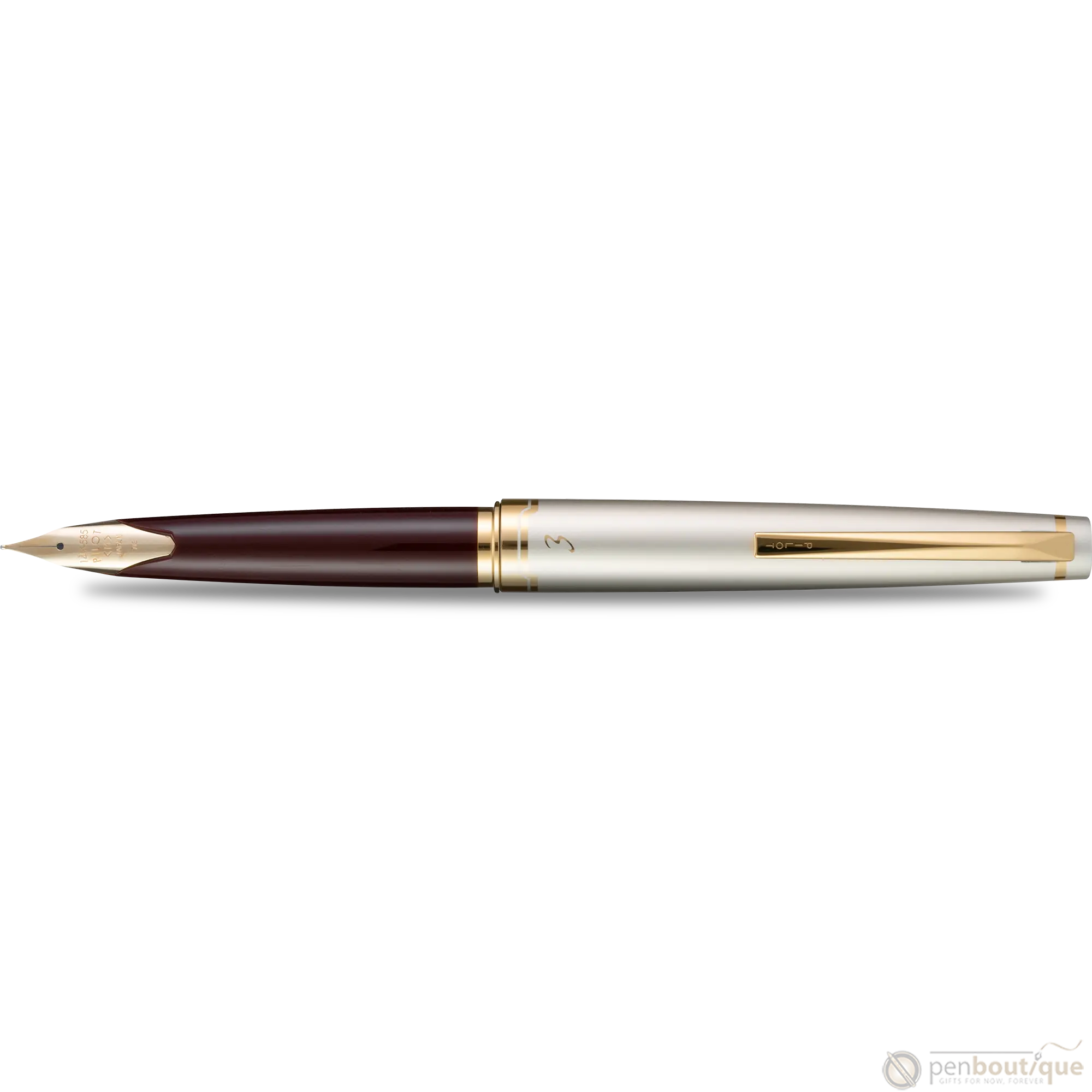 Pilot E95s Fountain Pen - Burgundy/Ivory - Pen Boutique Ltd
