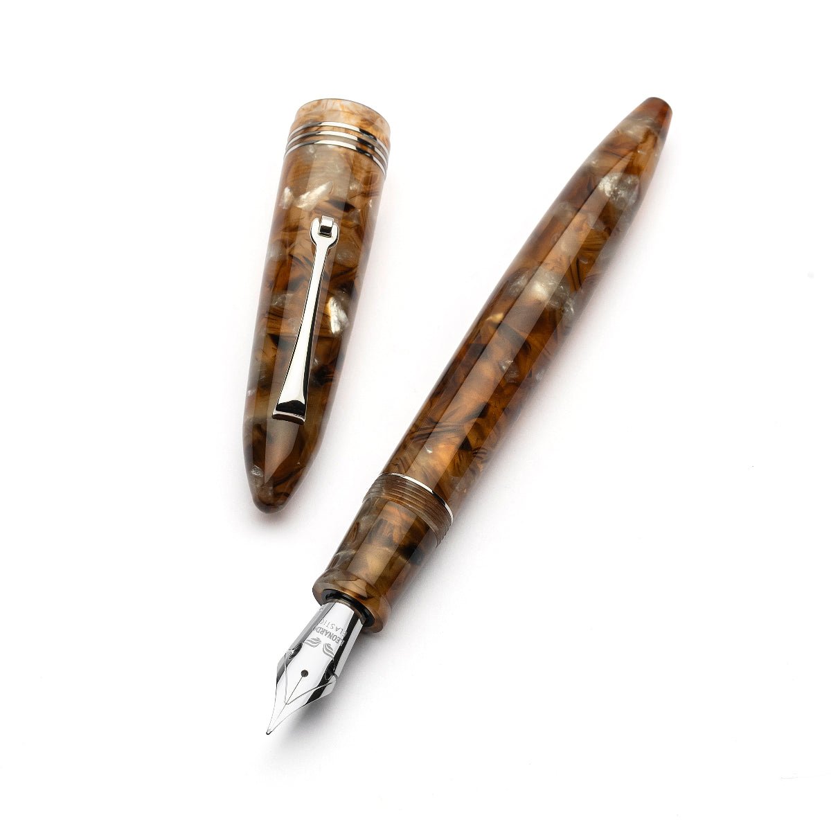 Leonardo Furore Fountain Pen - Acqua Ambrata - Pen Boutique Ltd