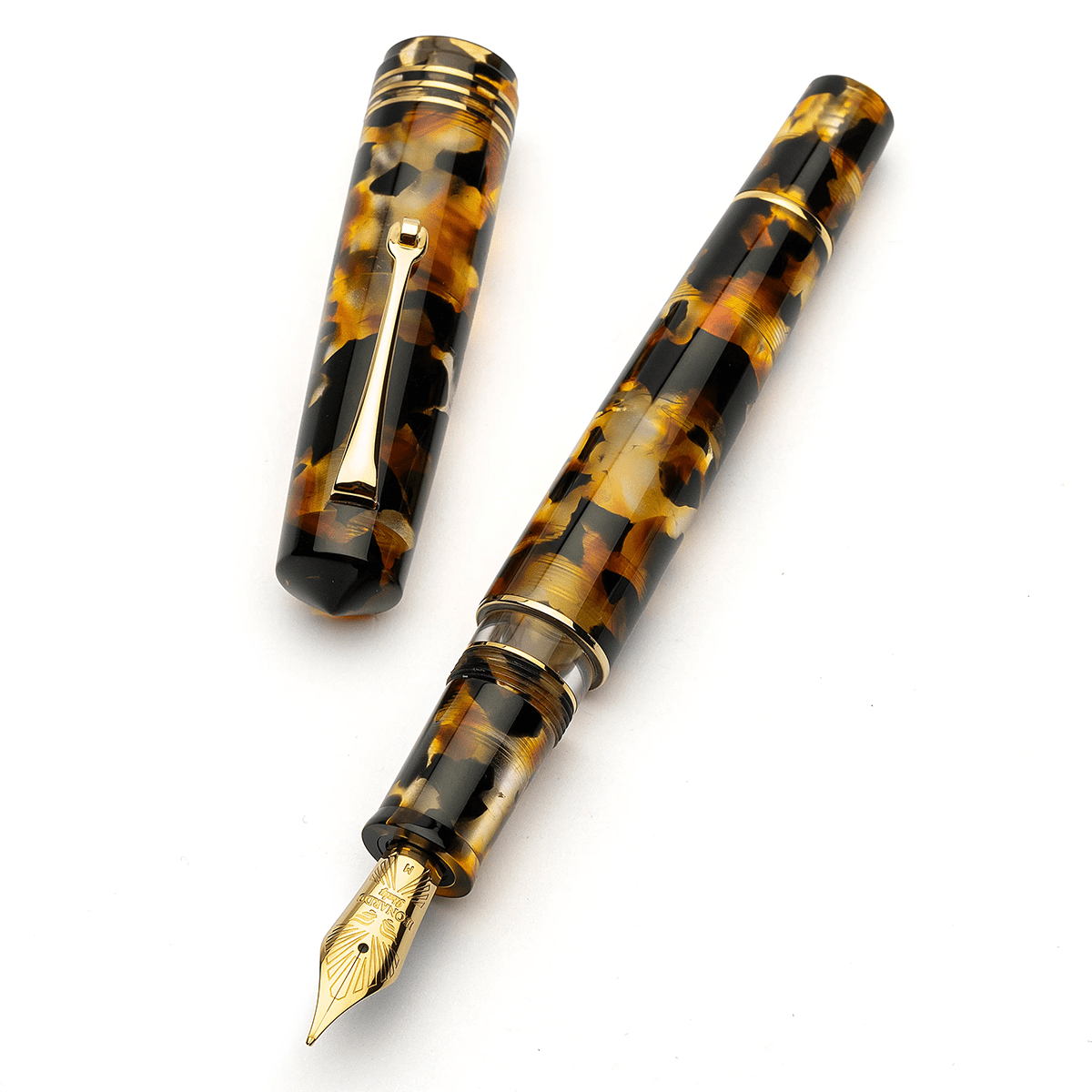 Leonardo Momento Zero Grande 2.0 Fountain Pen - Sottobosco - Gold Trim (Limited Edition) - Pen Boutique Ltd