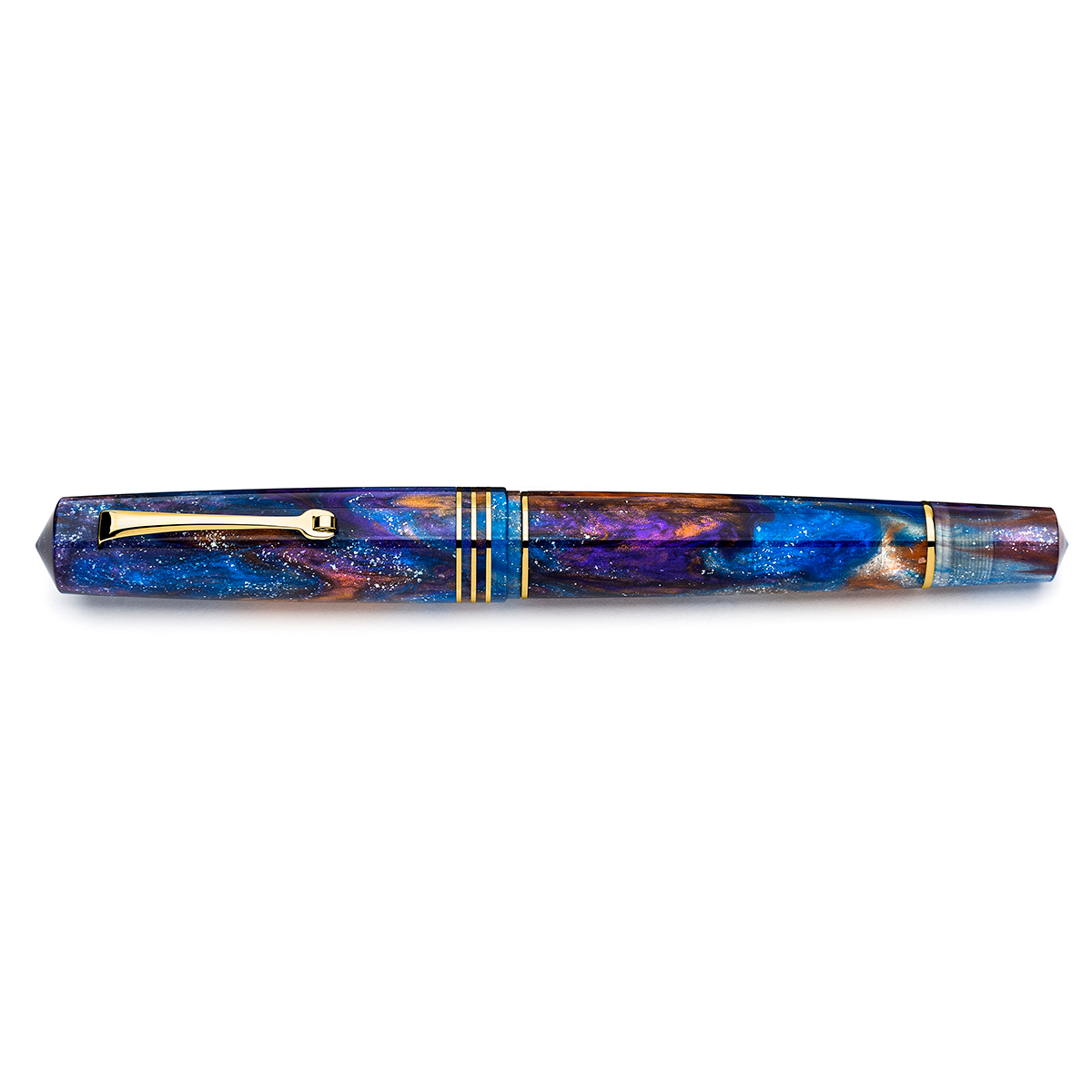 Leonardo Momento Zero Grande 2.0 Fountain Pen - Universe - Gold Trim (Limited Edition) - Pen Boutique Ltd