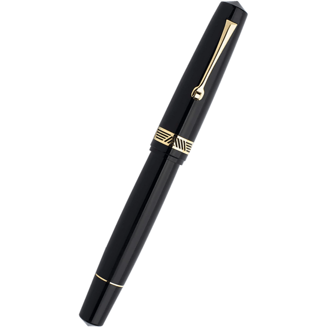 Leonardo Momento Magico Fountain Pen - Black Glossy - Steel Nib-Pen Boutique Ltd