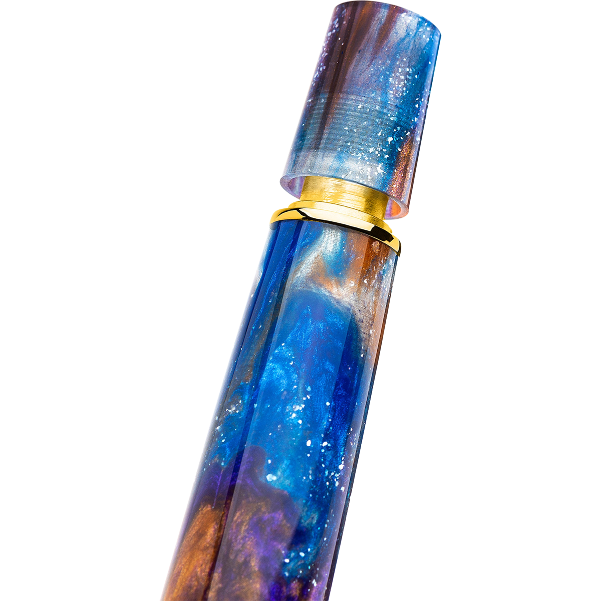 Leonardo Momento Zero Grande 2.0 Fountain Pen - Universe - Gold Trim (Limited Edition) - Pen Boutique Ltd