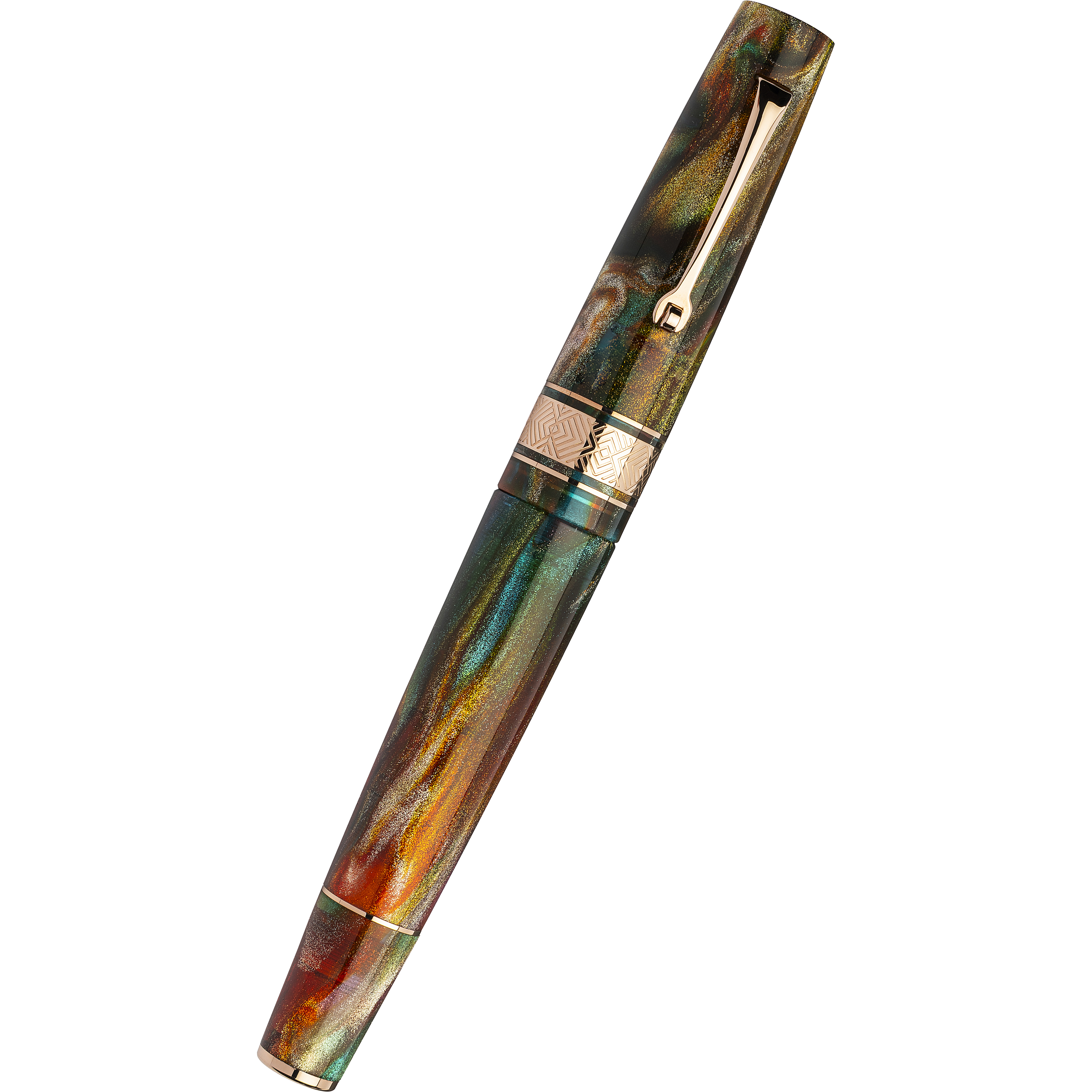 Leonardo Supernova Fountain Pen - Primary Manipulation 5 - Rose Gold Trim (Limited Edition) - Pen Boutique Ltd