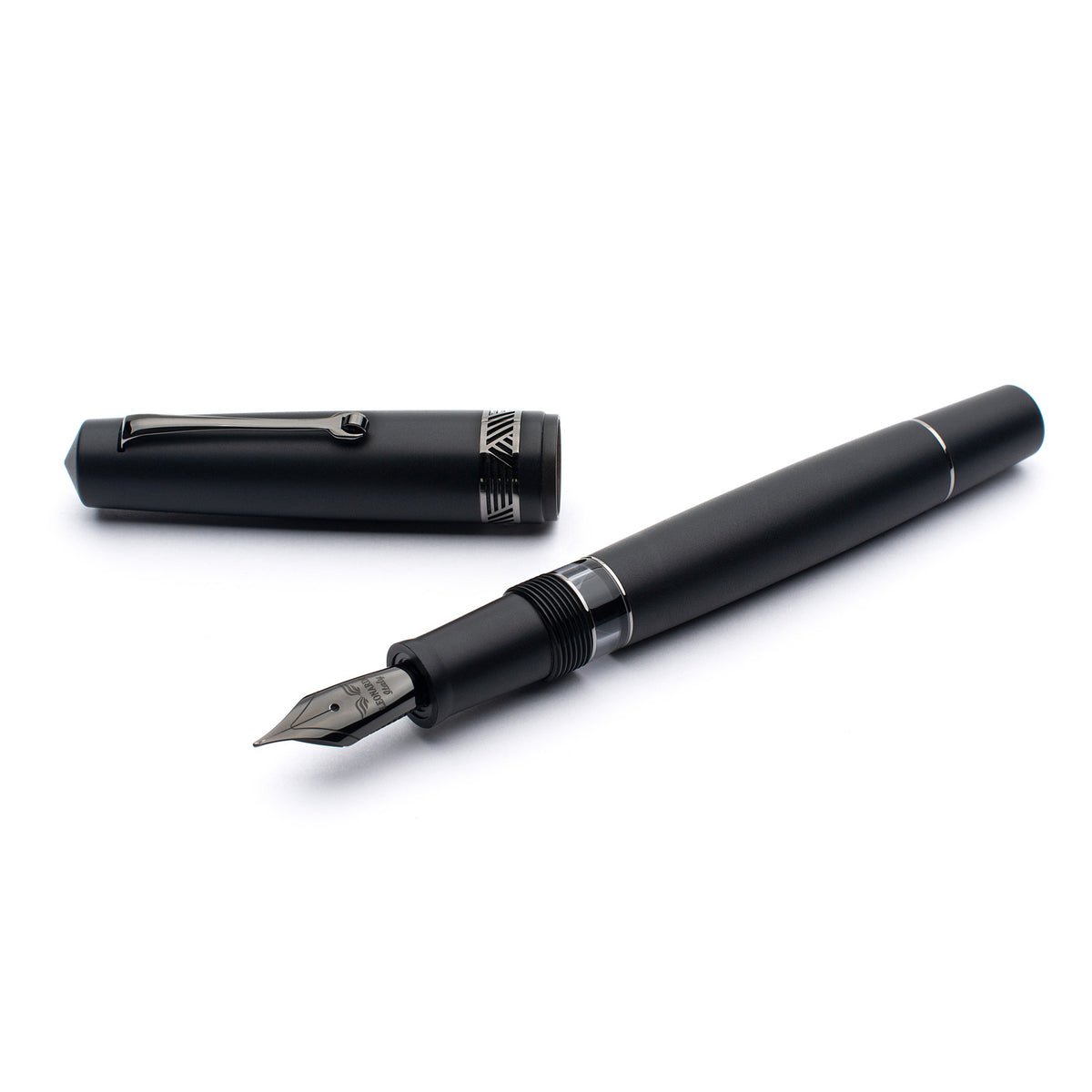 Leonardo Momento Magico Fountain Pen - Black Matte - Steel Nib - Pen Boutique Ltd