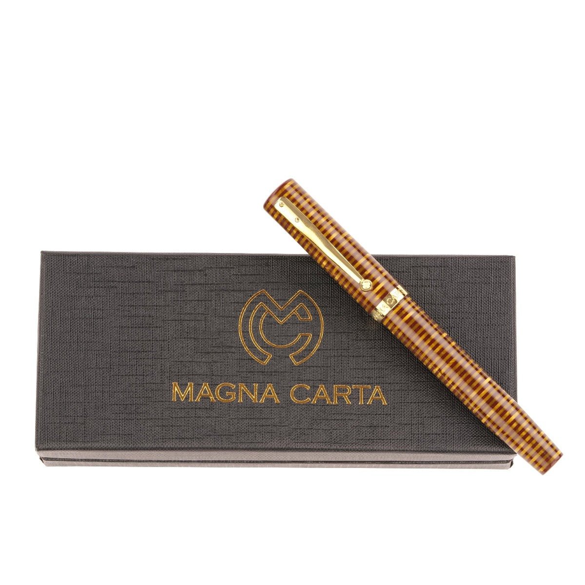 Magna Carta Mag 600 True Flex Fountain Pen - Bumblebee 14k gold nib - Pen Boutique Exclusive ( w/Free Yak Leather Pen Case) - Pen Boutique Ltd