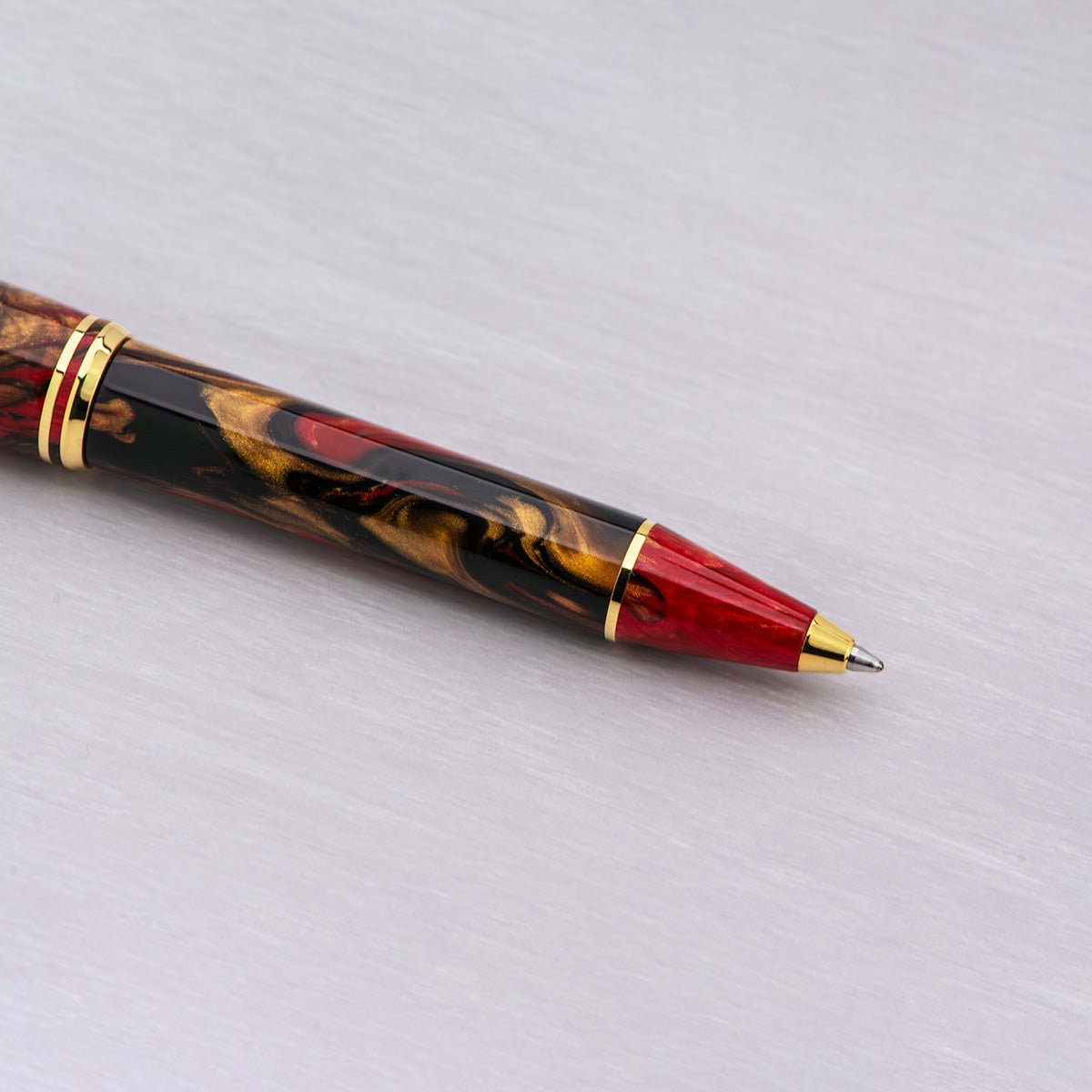 Maiora Ultra Ogiva Ballpoint Pen - Golden Rule - Gold Trim - Pen Boutique Ltd