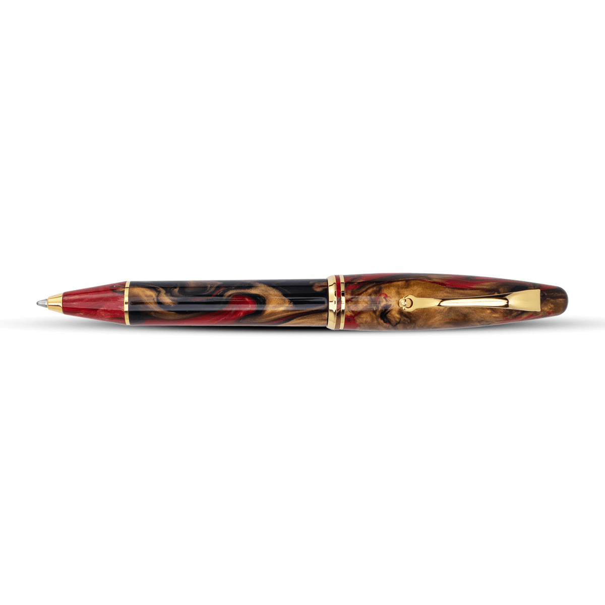 Maiora Ultra Ogiva Ballpoint Pen - Golden Rule - Gold Trim - Pen Boutique Ltd