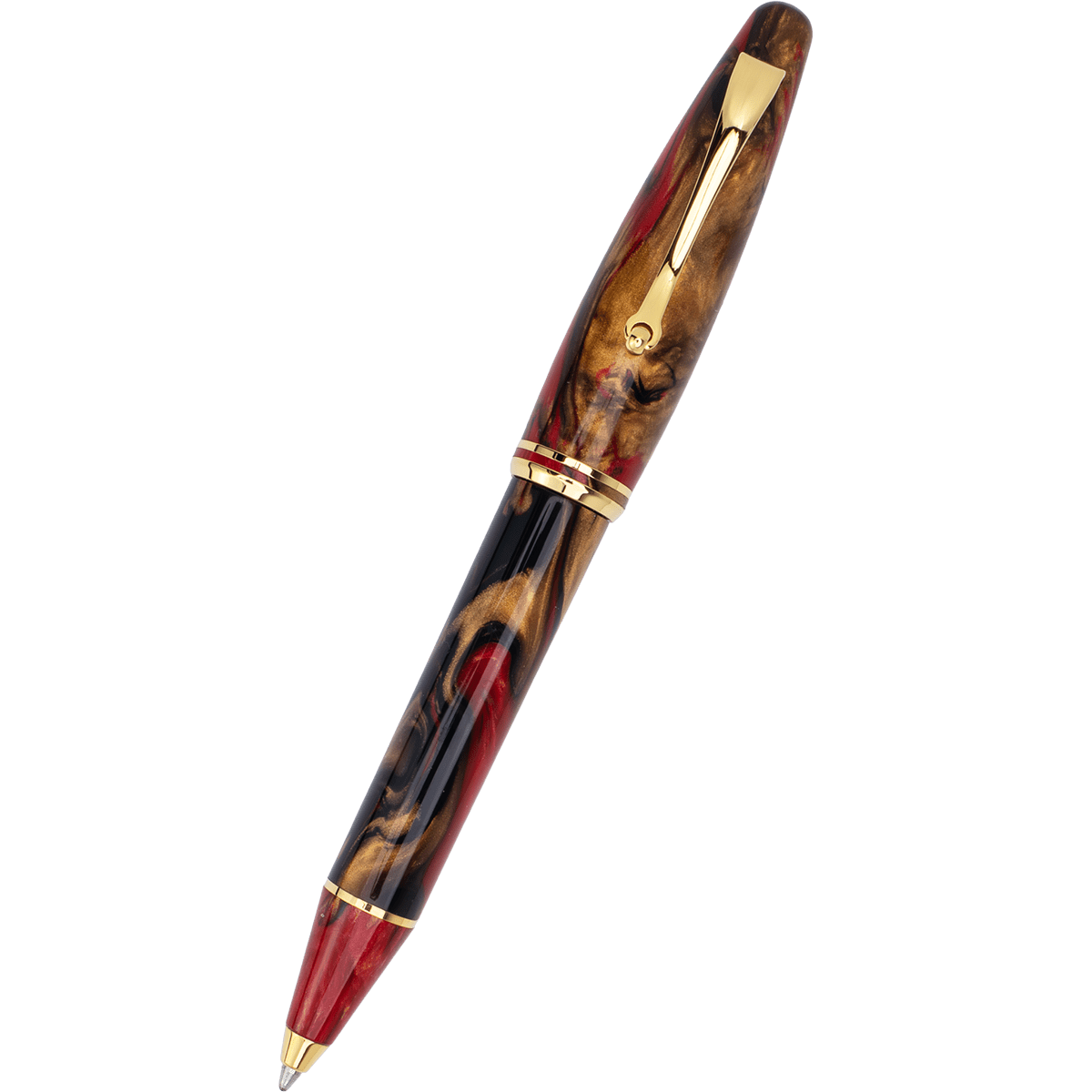 Maiora Ultra Ogiva Ballpoint Pen - Golden Rule - Gold Trim - Pen Boutique Ltd