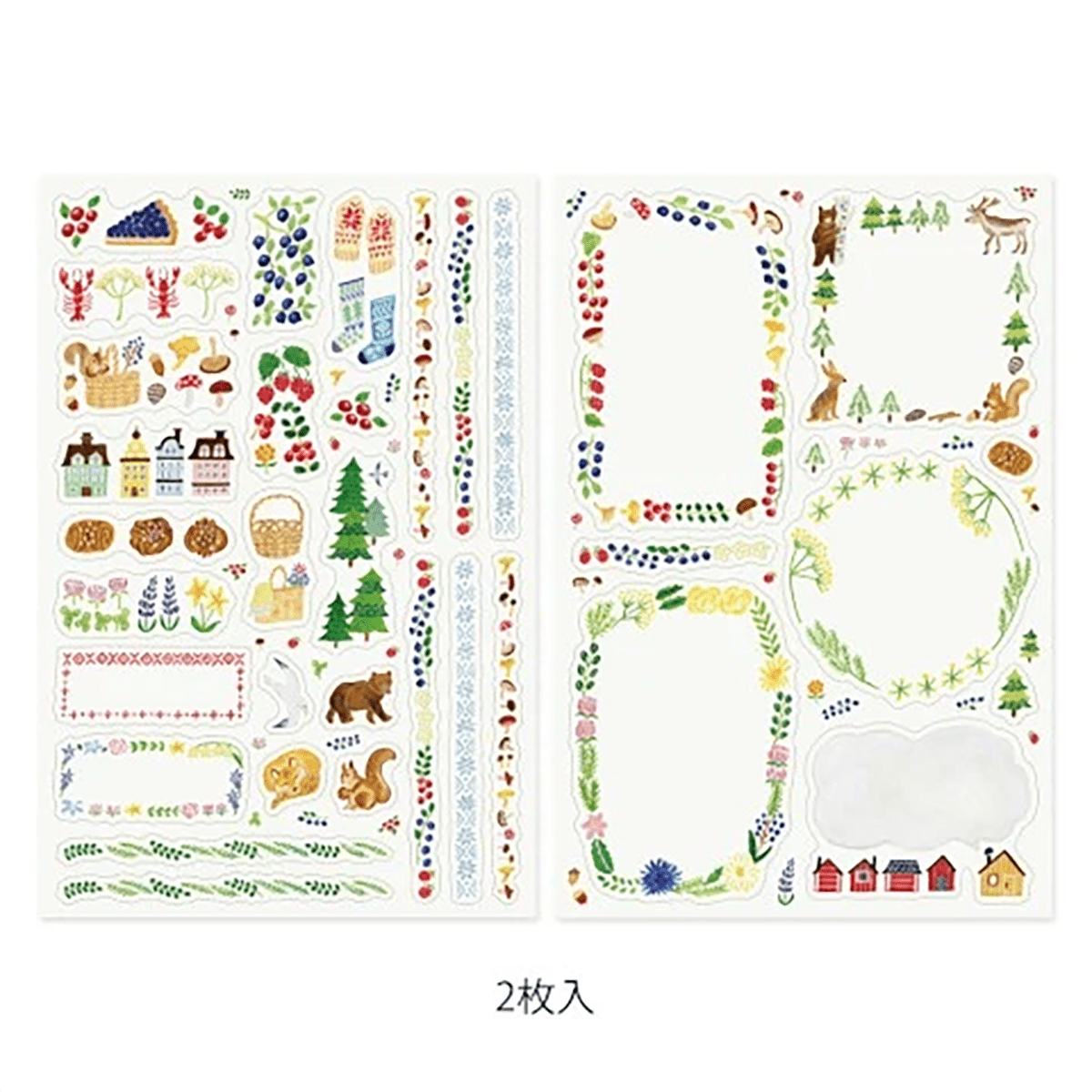Midori Sticker Sheet - Yuru Log Feeling - Pen Boutique Ltd