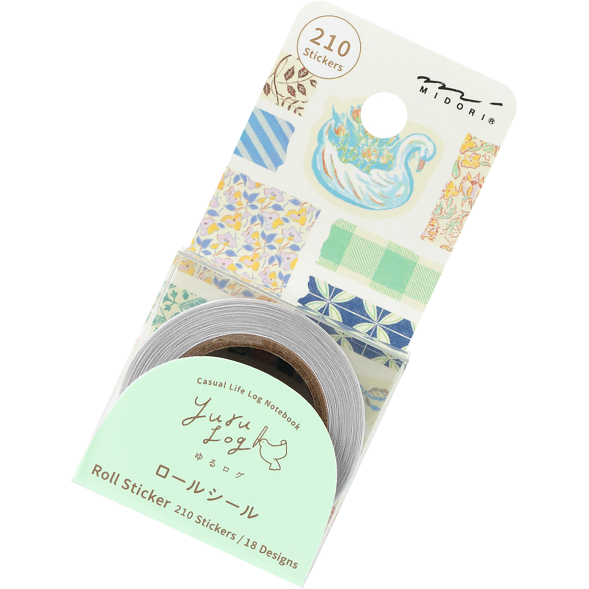 Midori Roll Sticker - Yuru Log Antique