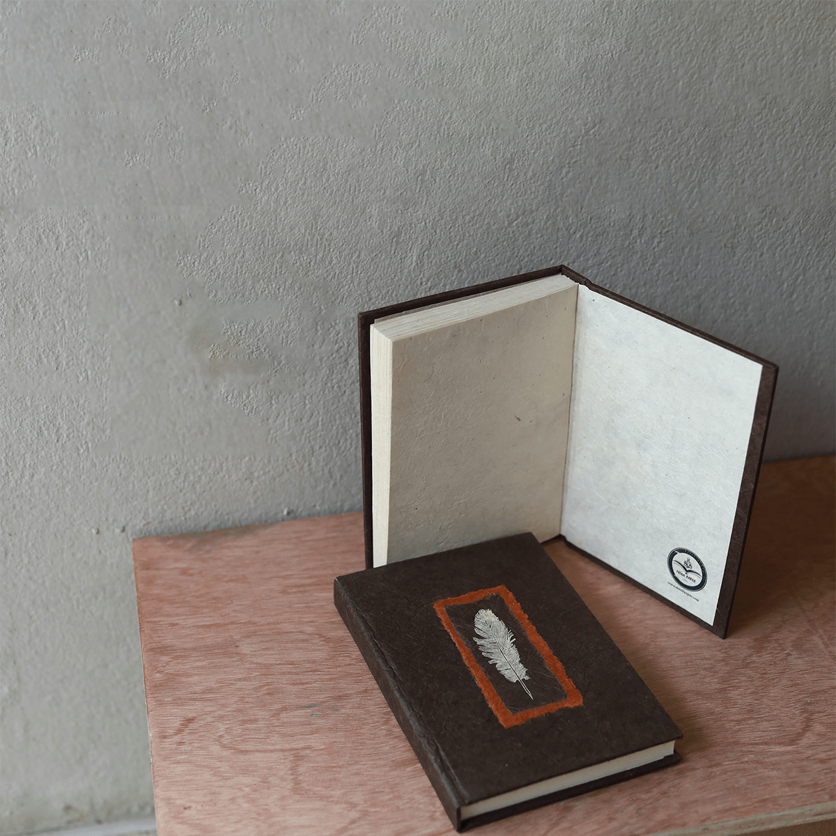Monk Paper Hard Cover Journal - Walnut - Pen Boutique Ltd
