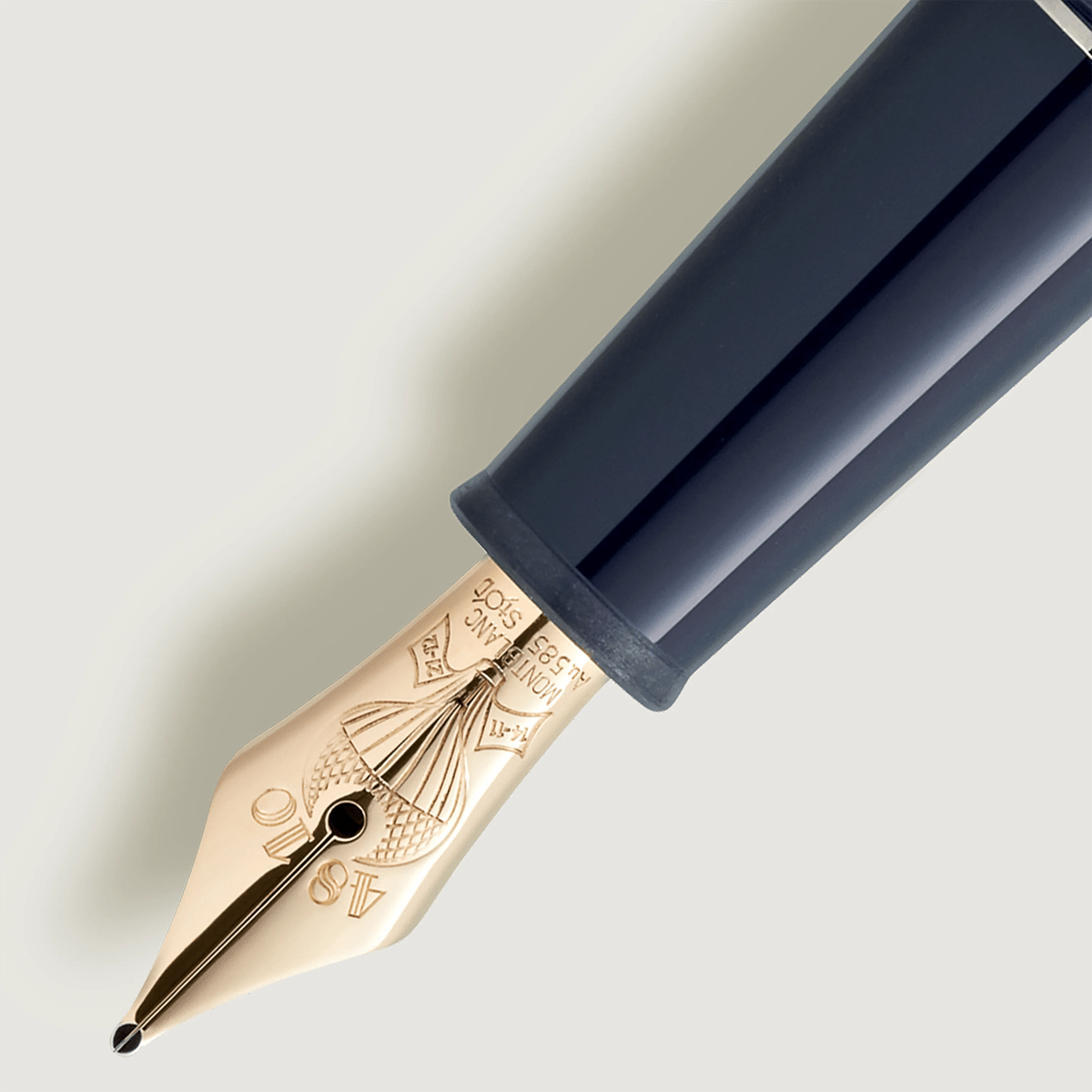 Montblanc 145 Meisterstuck Fountain Pen - Around the World In 80 Days - Dark Blue Resin (Classique) 2025 - Pen Boutique Ltd