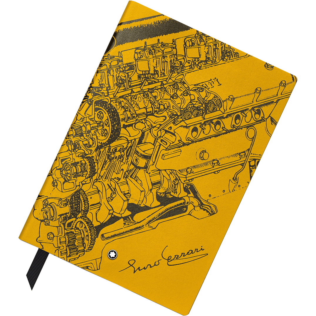 Montblanc Great Characters Notebook - 146 Giallo Modena Enzo Ferrari - Lined (Special Edition) - Pen Boutique Ltd