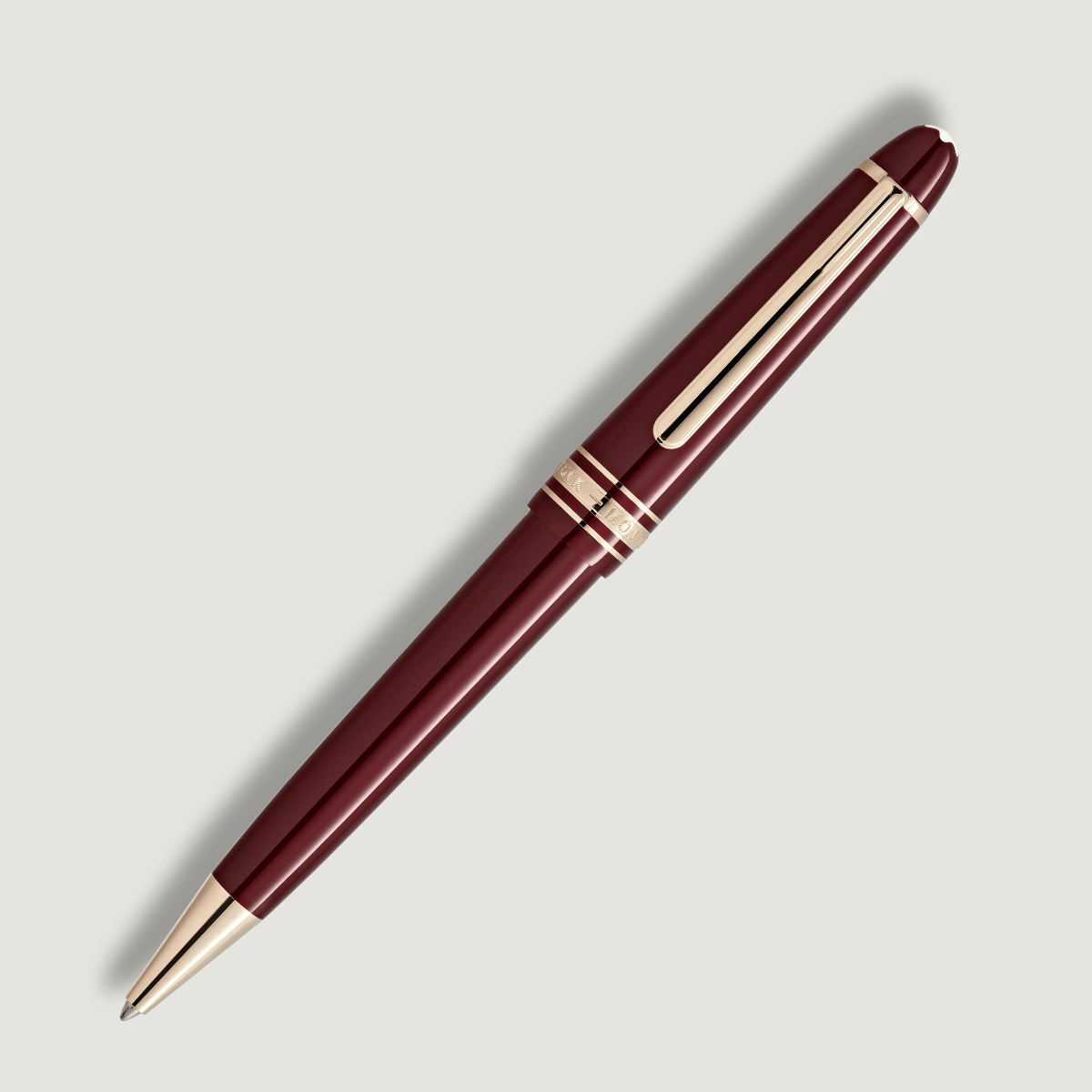 Montblanc Meisterstück Ballpoint Pen - Burgundy Red - Mid Size (2025 Release) - Pen Boutique Ltd