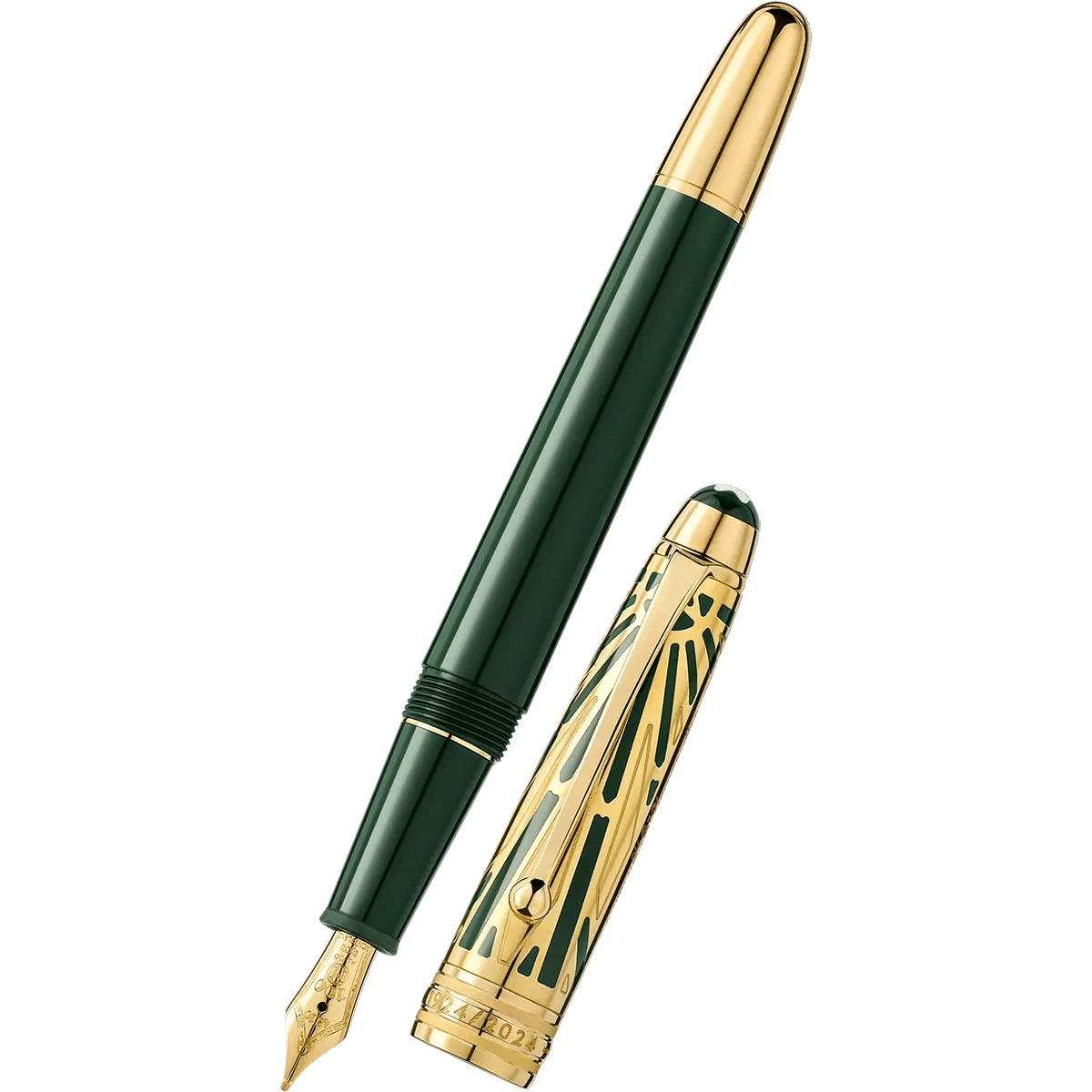 Montblanc Meisterstuck Fountain Pen - 145 The Origin Green - Doue - Pen Boutique Ltd