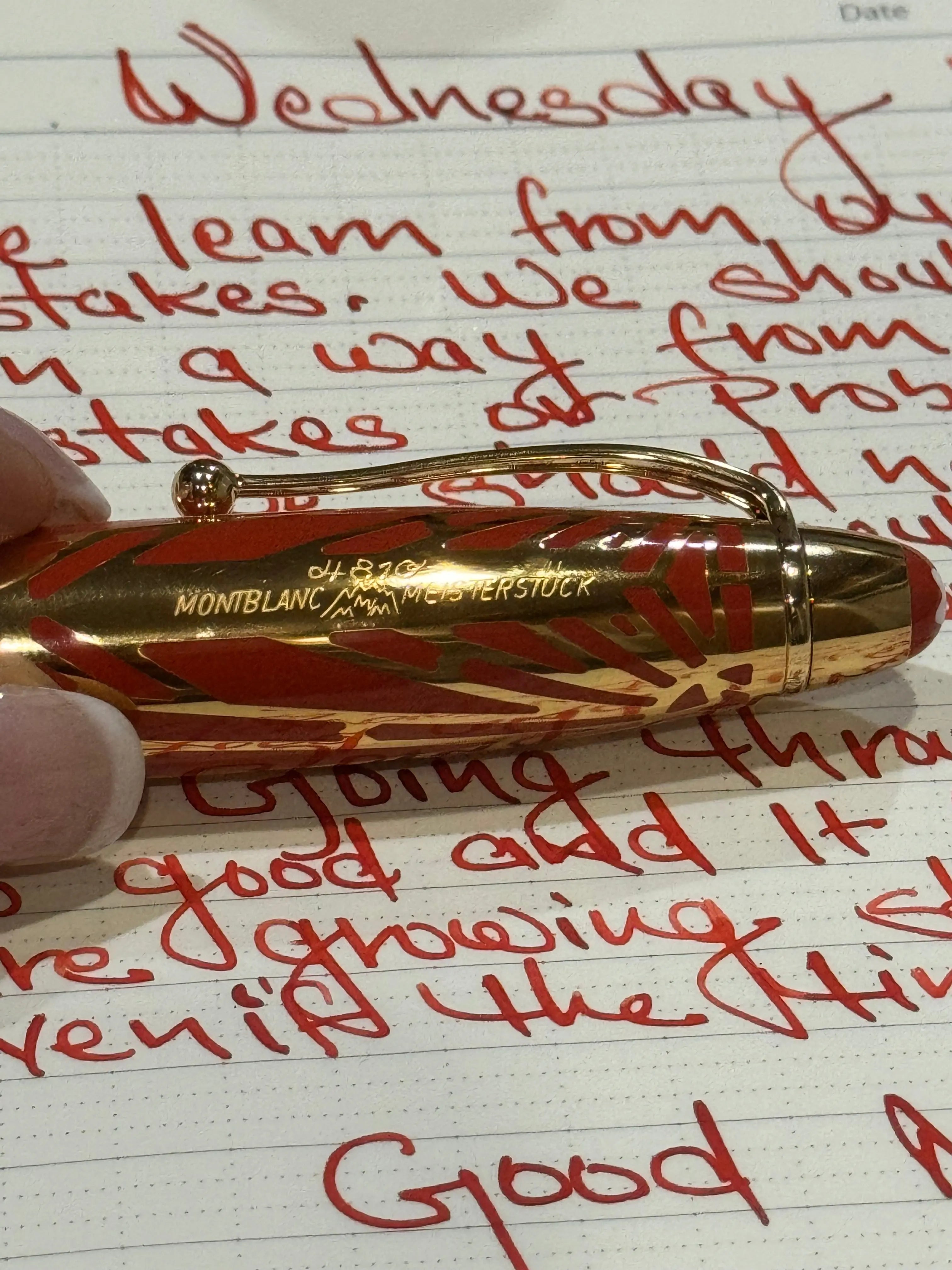 Montblanc Meisterstuck Fountain Pen - 146 The Origin Solitaire Coral - Pen Boutique Ltd