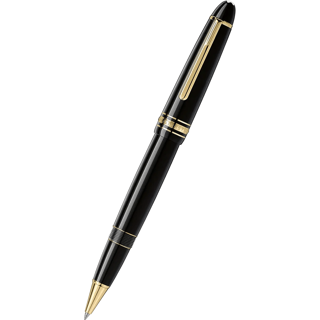 Montblanc Meisterstuck Rollerball Pen - Black - Gold Trim - Legrand - Pen Boutique Ltd
