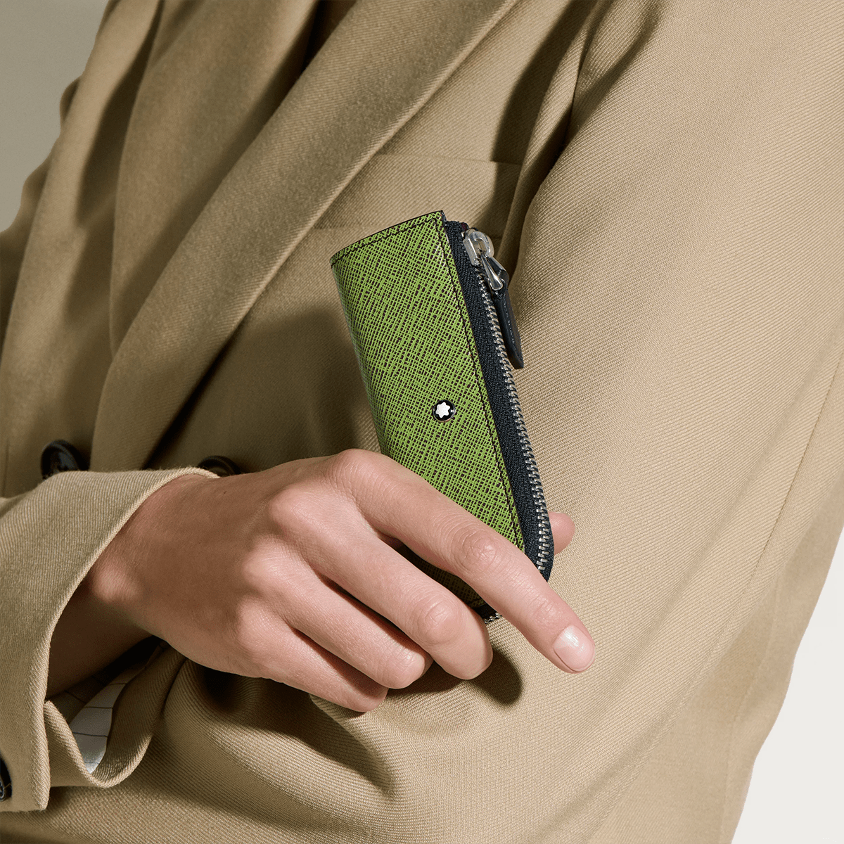 Montblanc Sartorial 1 Pen Pouch - Zipper Closure - Heritage Rouge Et Noir Baby - Pen Boutique Ltd
