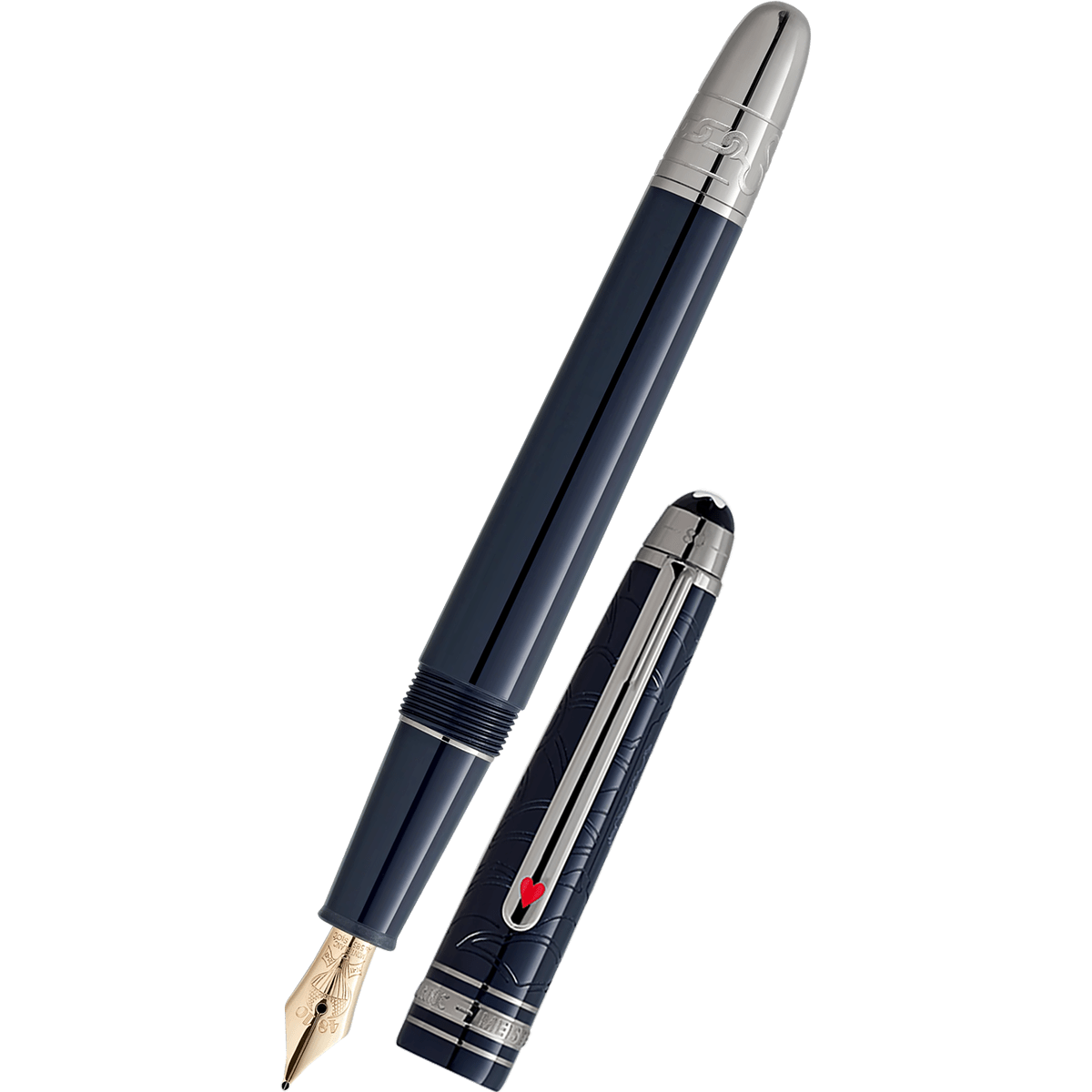 Montblanc 145 Meisterstuck Fountain Pen - Around the World In 80 Days - Dark Blue Resin (Classique) 2025 - Pen Boutique Ltd