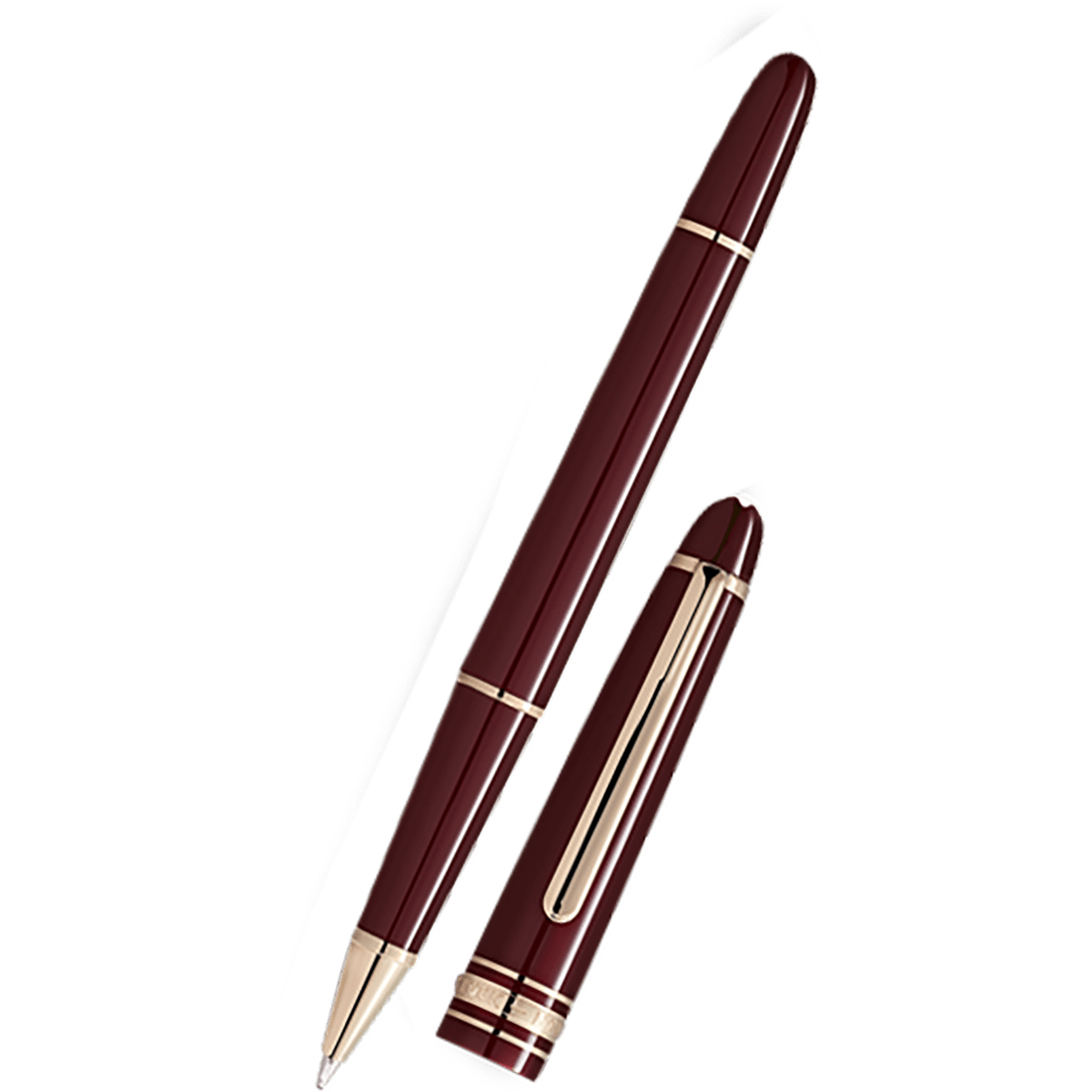 Montblanc 163 Meisterstuck Rollerball Pen - Burgundy Red - Classique (2025 Release) - Pen Boutique Ltd