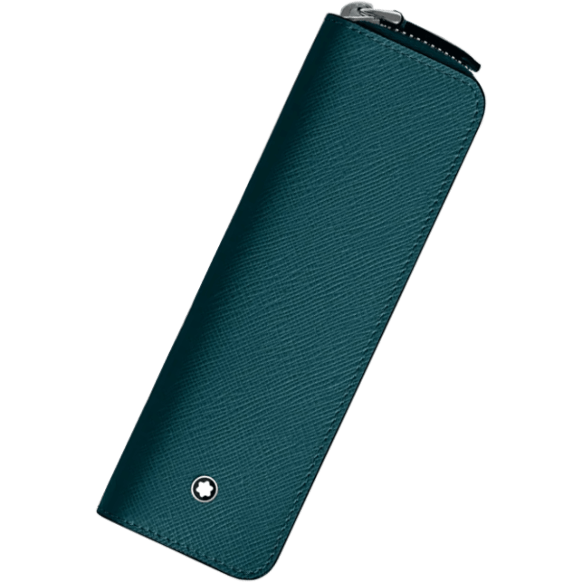 Montblanc Sartorial 1 Pen Pouch - Zipper Closure - Cyprus Blue - Pen Boutique Ltd